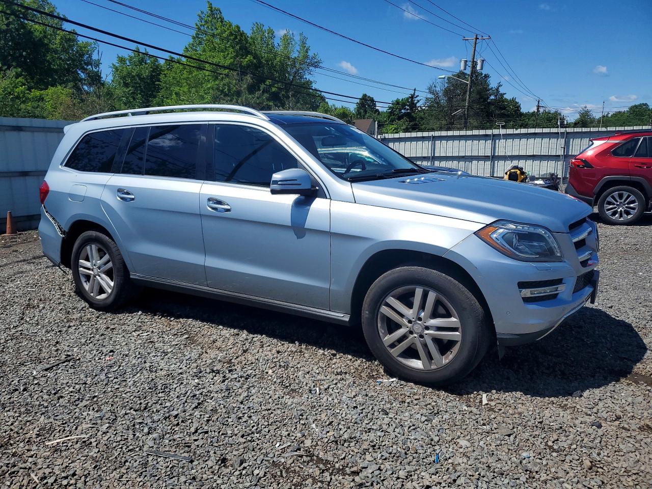 2014 Mercedes-benz Gl 450 4matic Silver vin: 4JGDF7CE8EA411451
