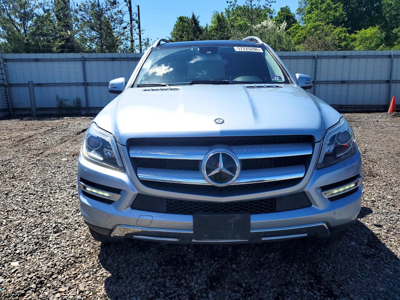 2014 Mercedes-benz Gl 450 4matic Silver vin: 4JGDF7CE8EA411451