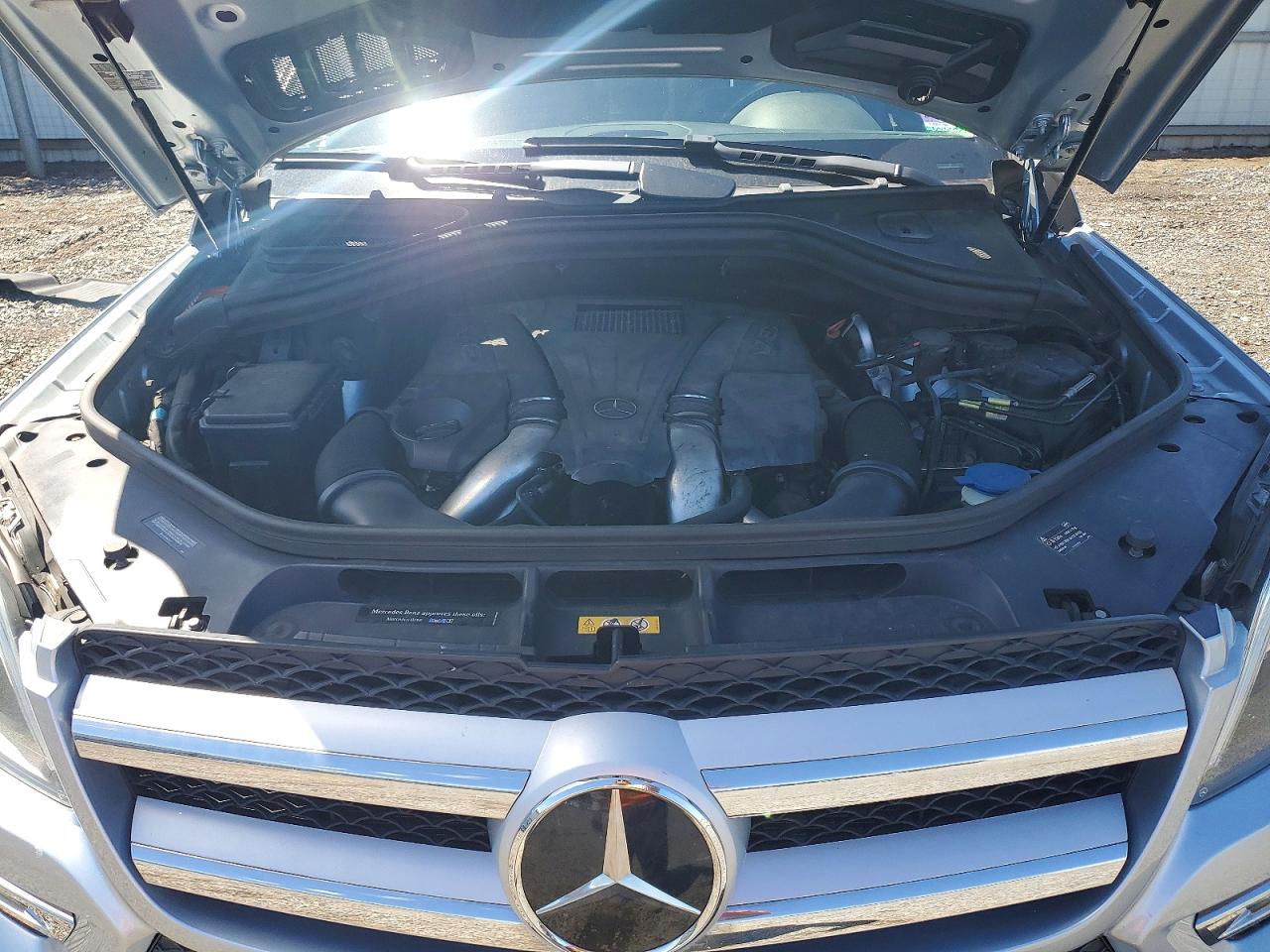 2014 Mercedes-benz Gl 450 4matic Silver vin: 4JGDF7CE8EA411451