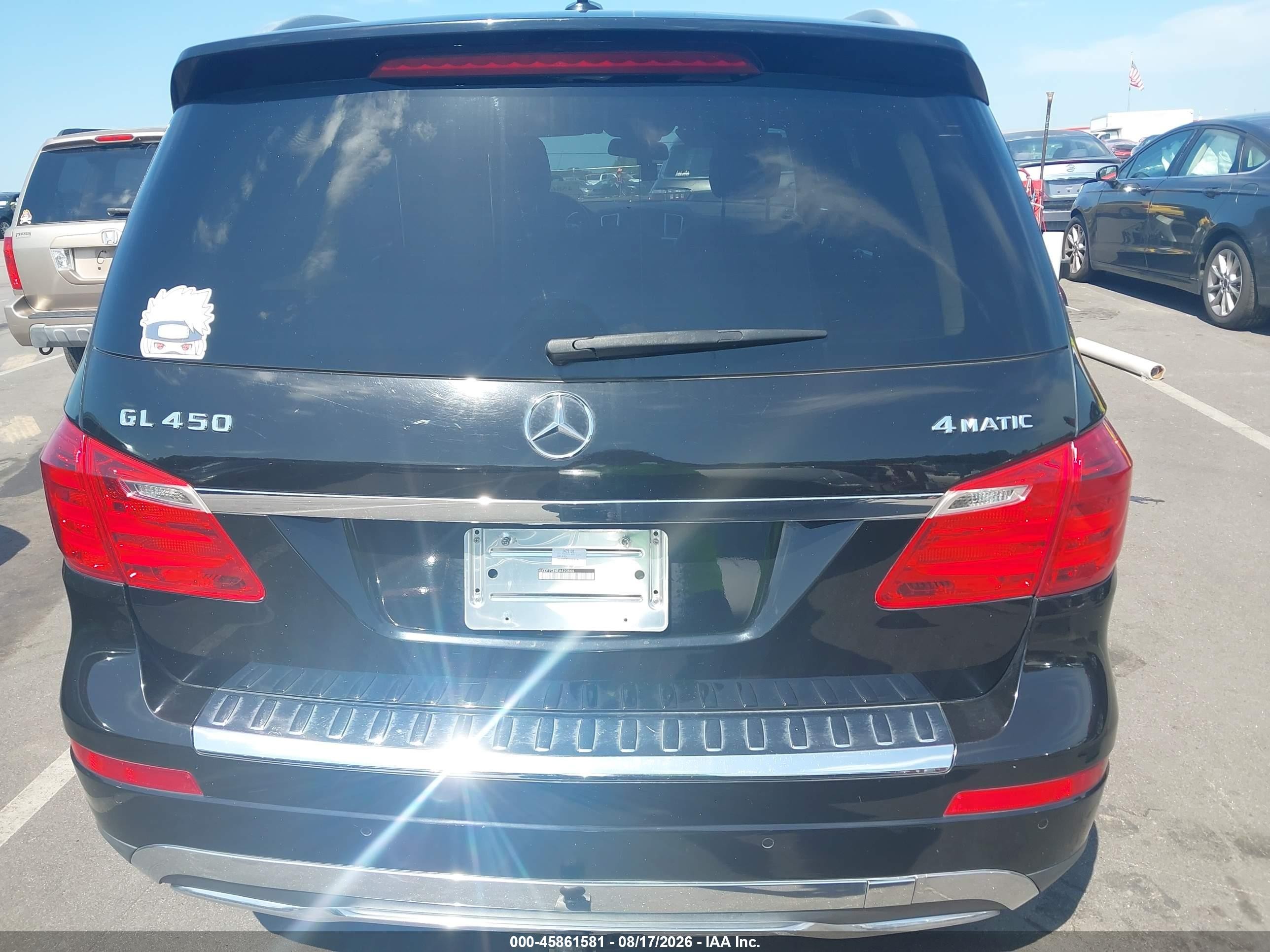 2014 Mercedes-benz Gl 450 4matic Black vin: 4JGDF7CE8EA420666