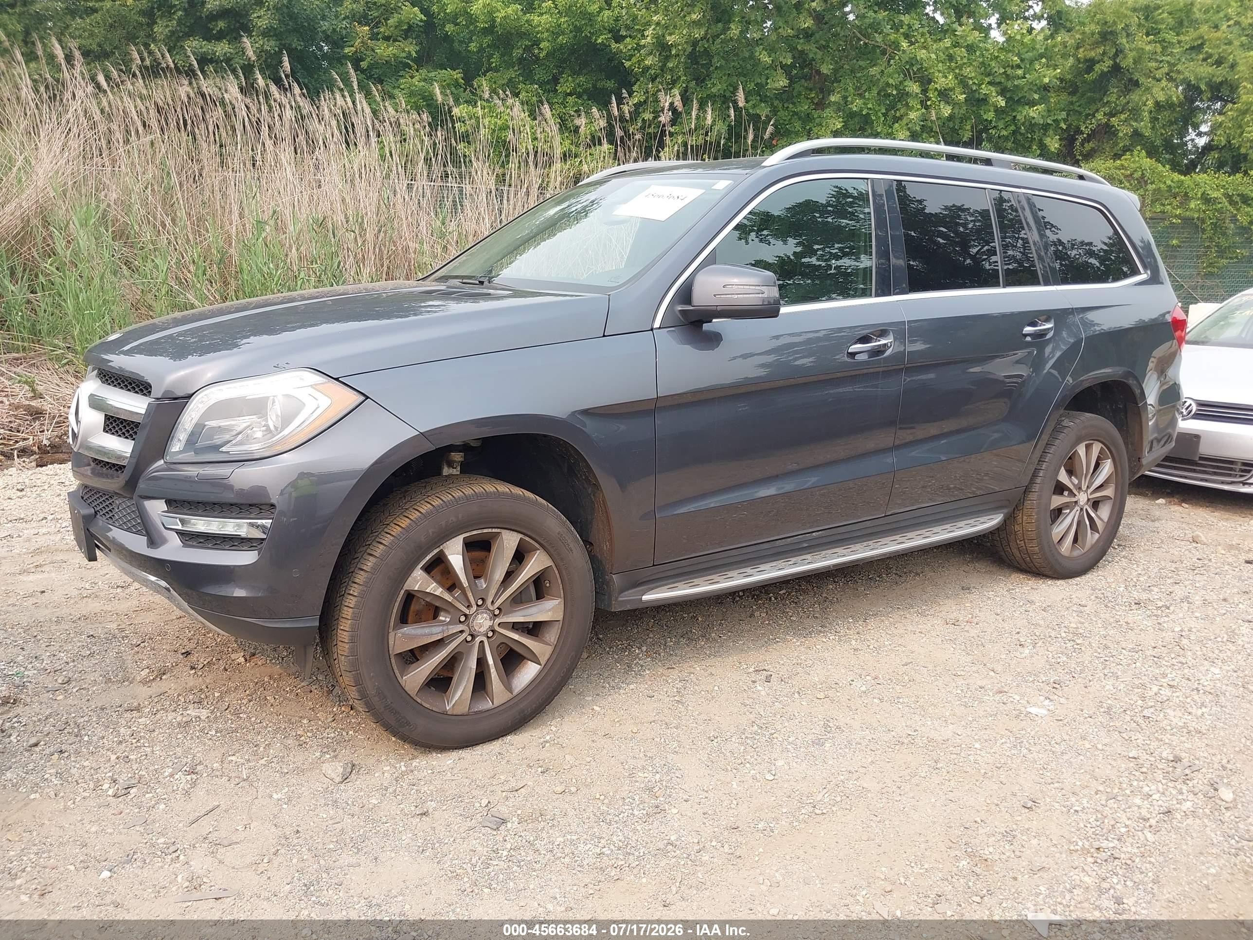 2013 Mercedes-benz Gl 450 4matic Blue vin: 4JGDF7CE9DA098280