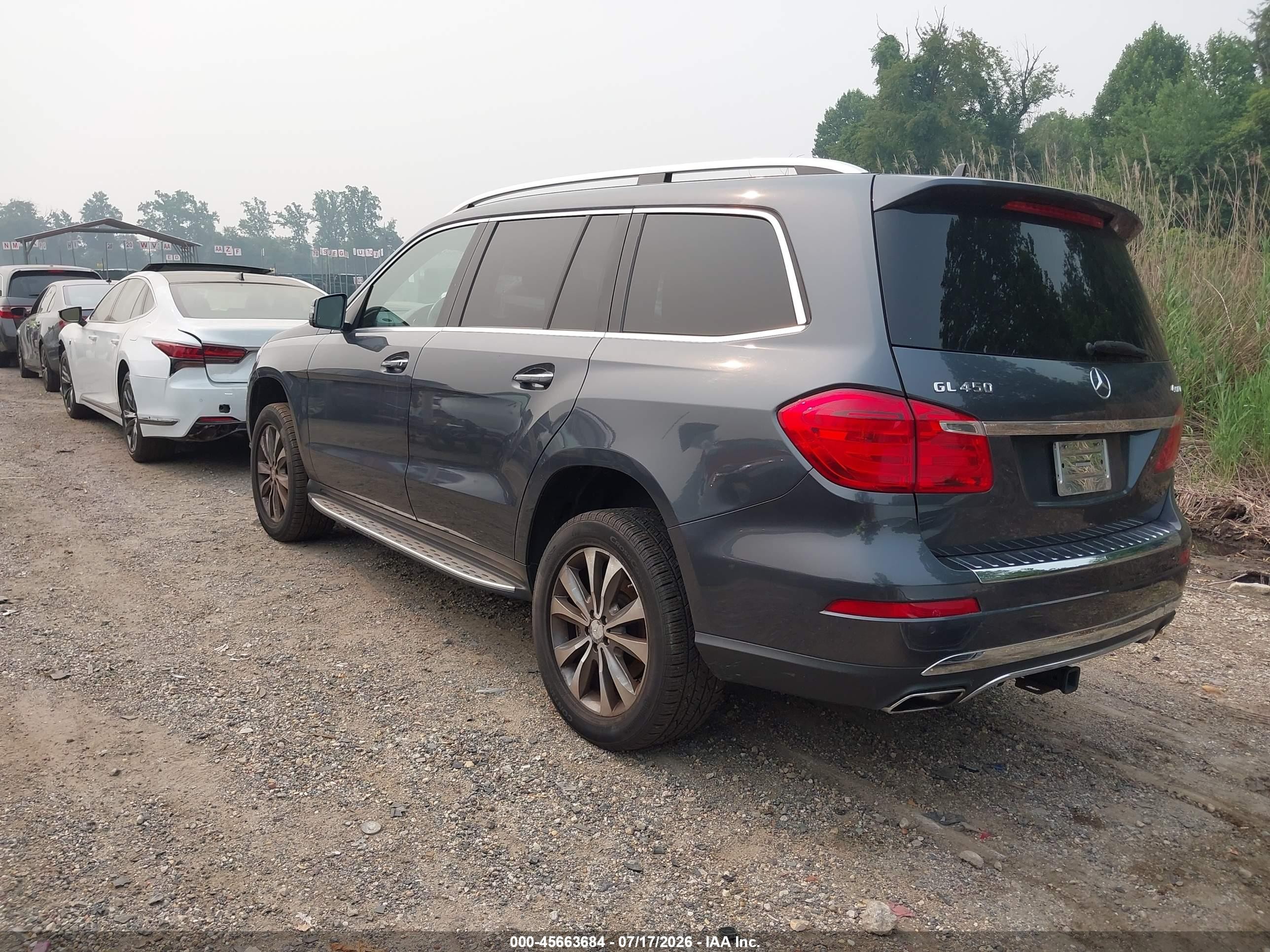 2013 Mercedes-benz Gl 450 4matic Blue vin: 4JGDF7CE9DA098280