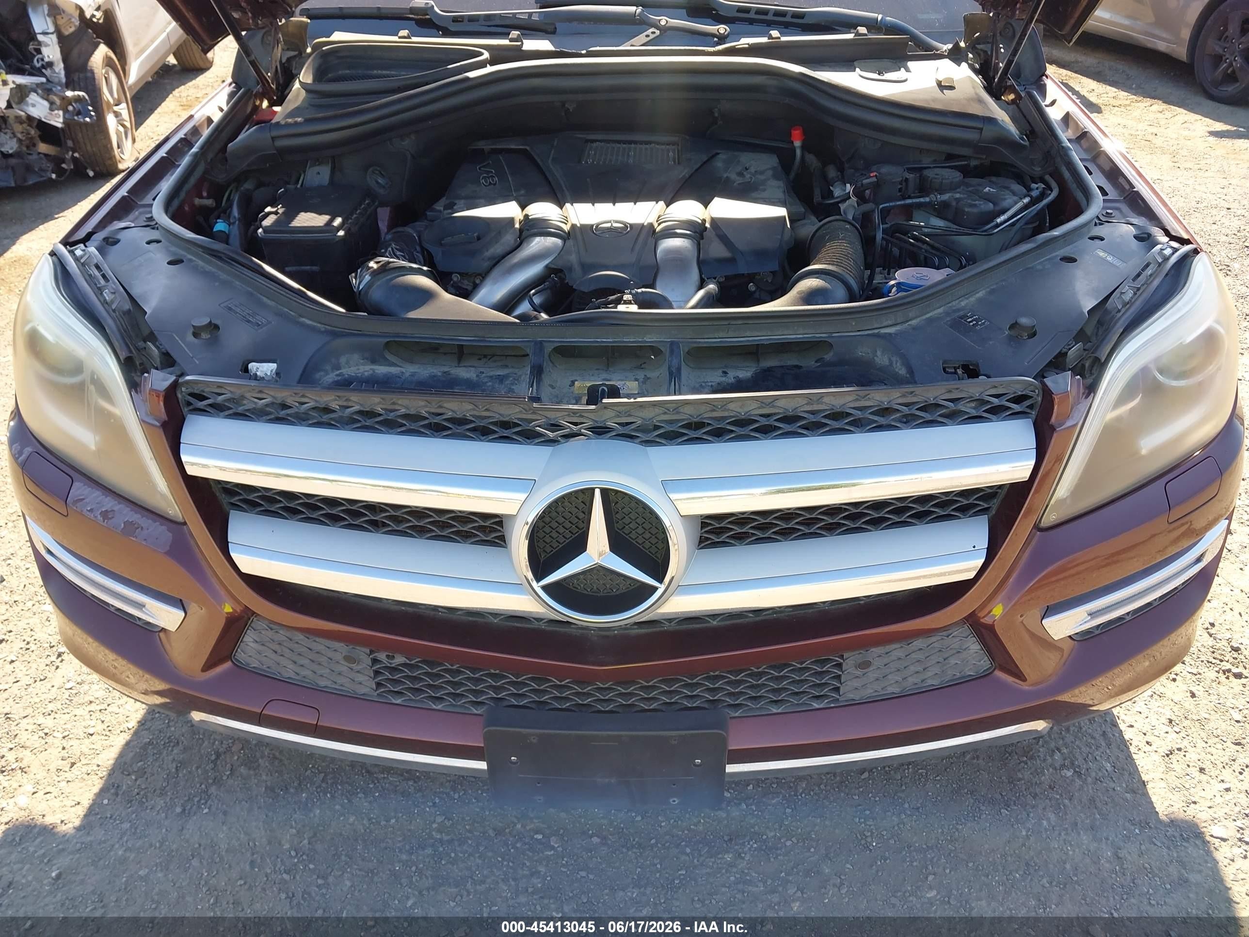 2013 Mercedes-benz Gl 450 4matic Dark Brown vin: 4JGDF7CE9DA152385