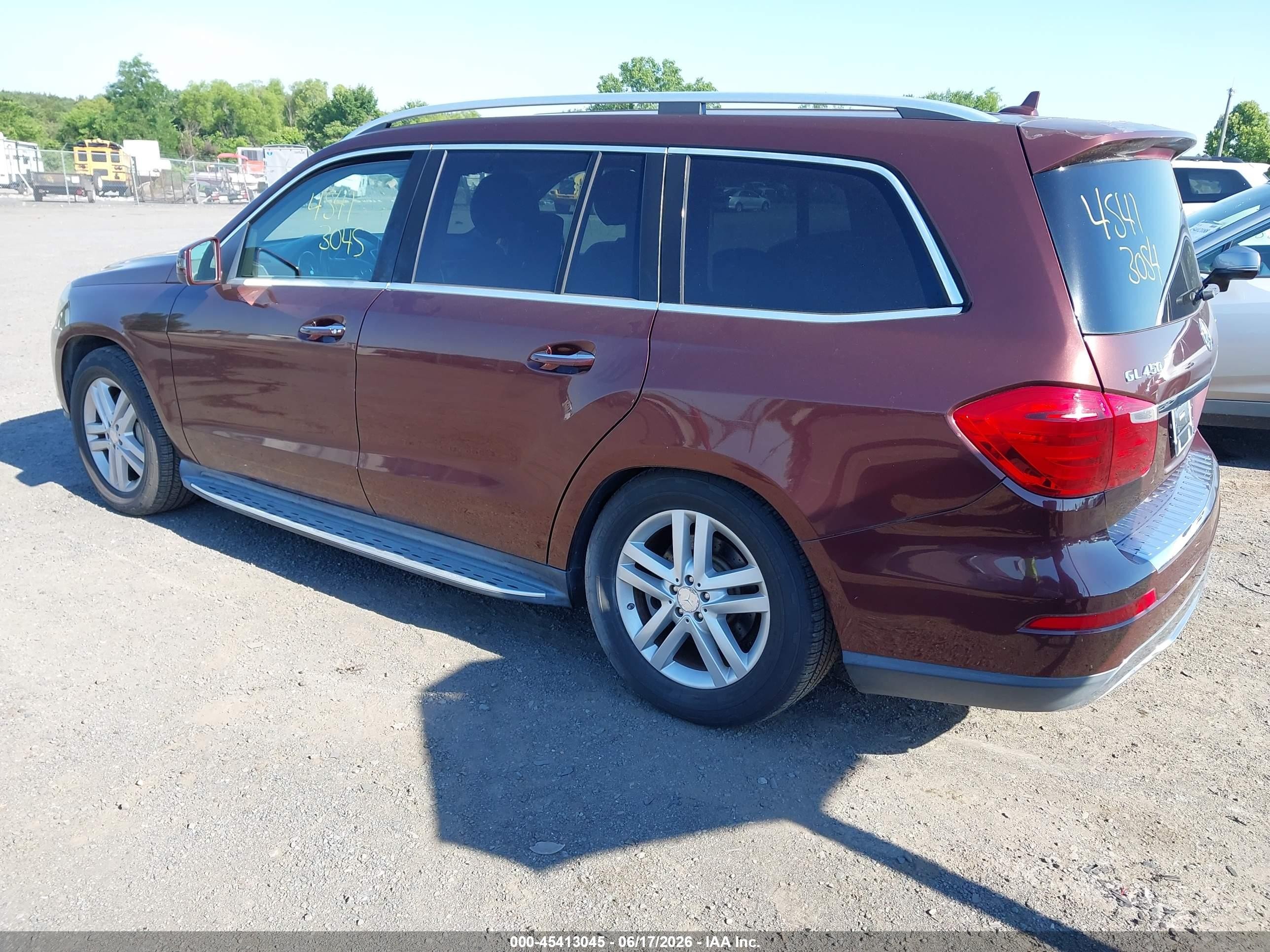 2013 Mercedes-benz Gl 450 4matic Dark Brown vin: 4JGDF7CE9DA152385