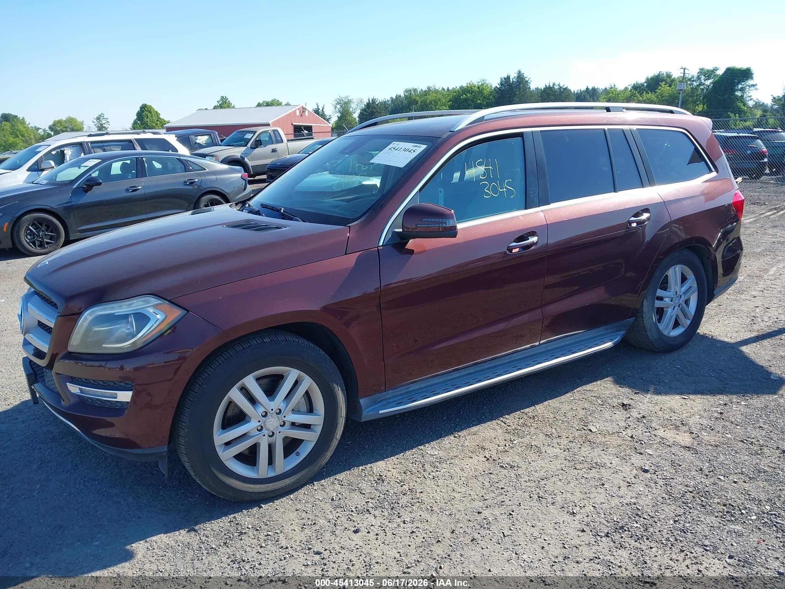 2013 Mercedes-benz Gl 450 4matic Dark Brown vin: 4JGDF7CE9DA152385