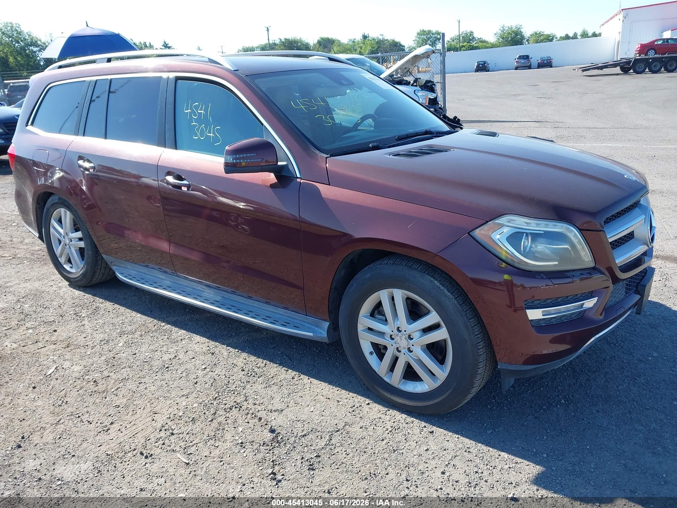 2013 Mercedes-benz Gl 450 4matic Dark Brown vin: 4JGDF7CE9DA152385