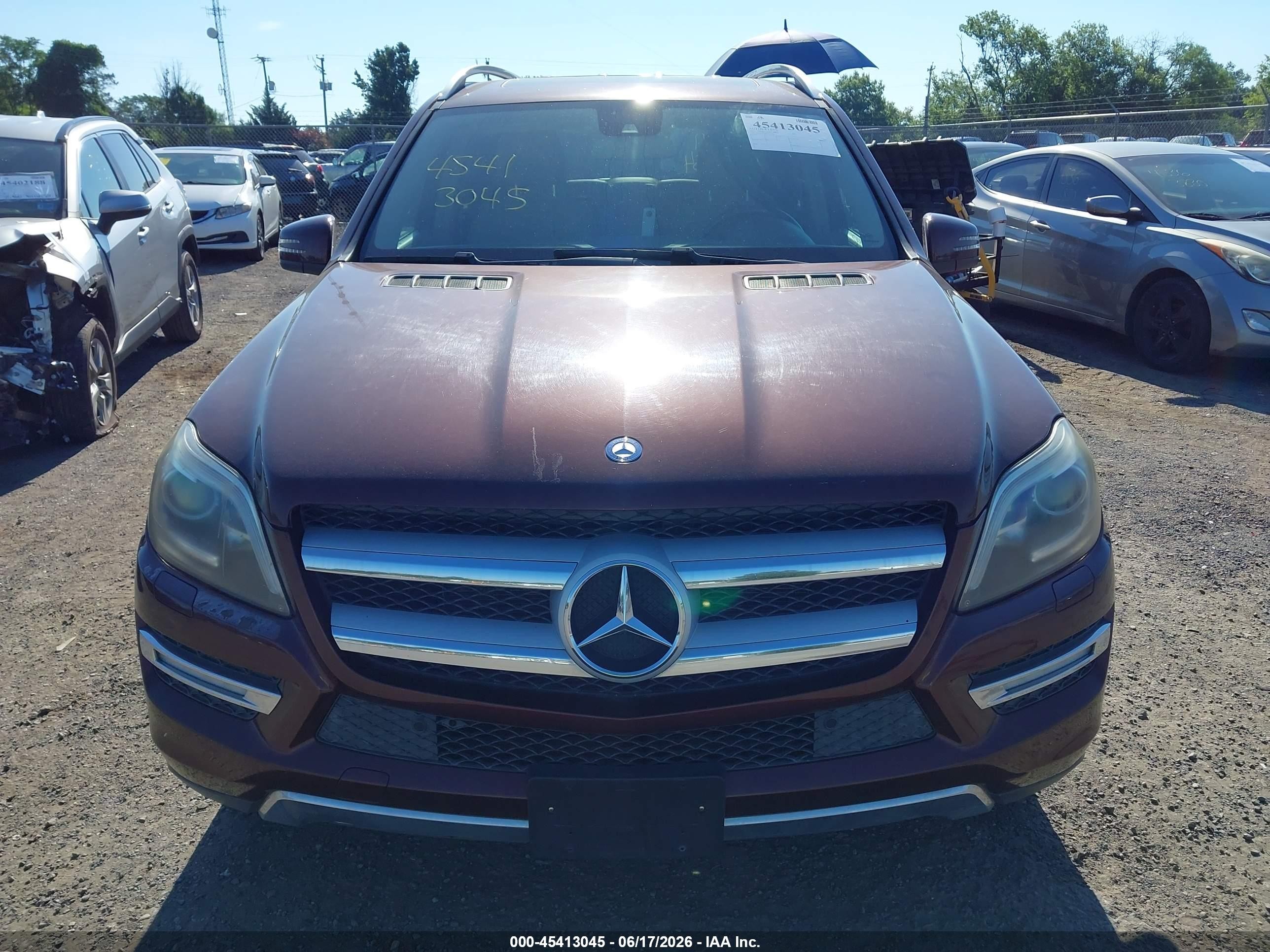 2013 Mercedes-benz Gl 450 4matic Dark Brown vin: 4JGDF7CE9DA152385
