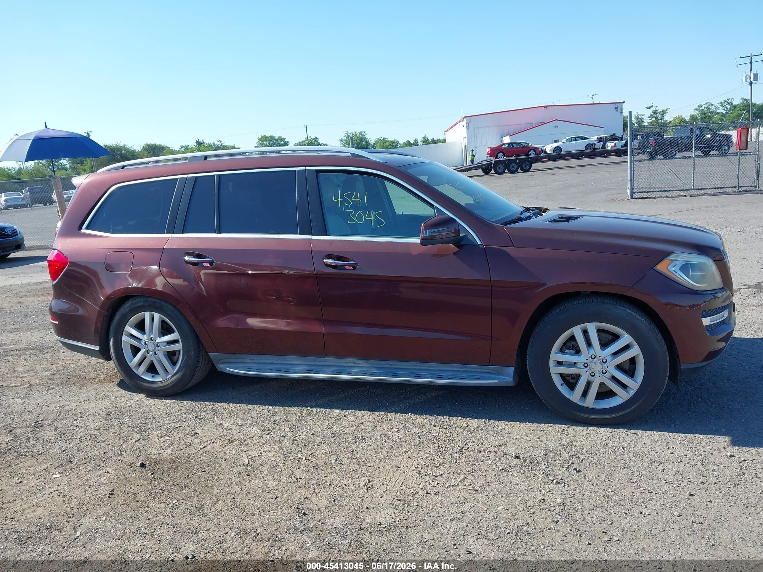 2013 Mercedes-benz Gl 450 4matic Dark Brown vin: 4JGDF7CE9DA152385