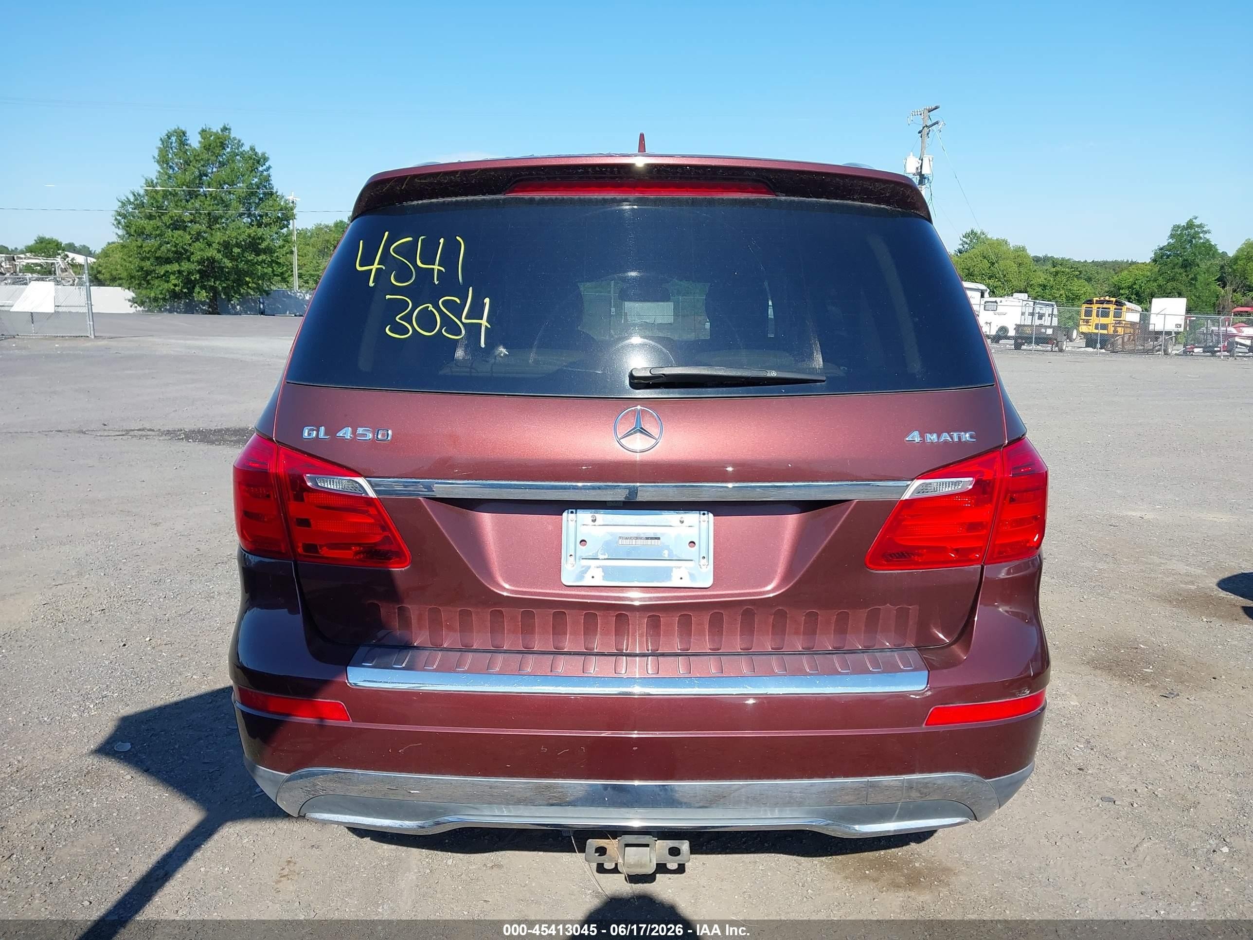 2013 Mercedes-benz Gl 450 4matic Dark Brown vin: 4JGDF7CE9DA152385