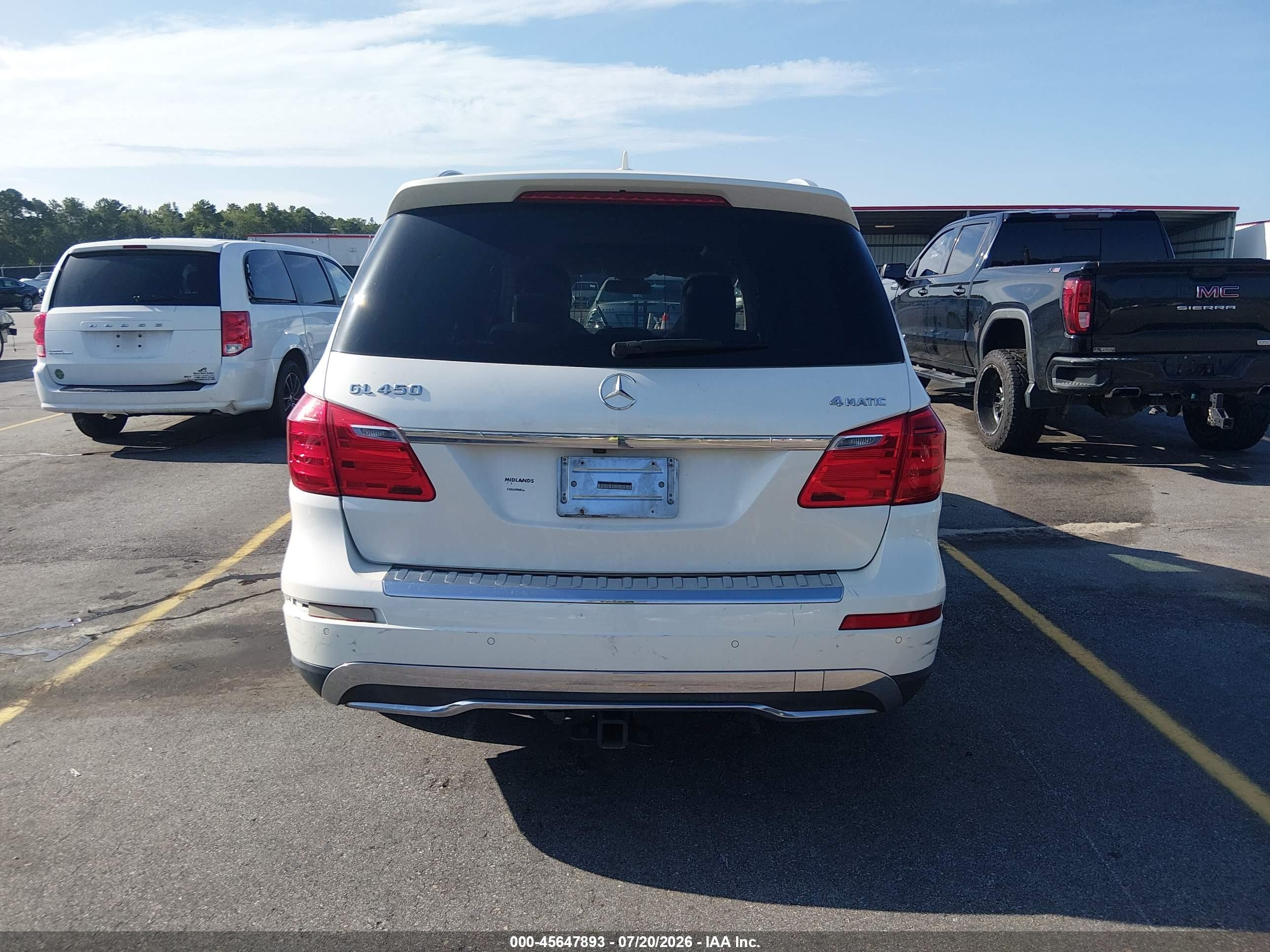 2013 Mercedes-benz Gl 450 4matic White vin: 4JGDF7CE9DA178131