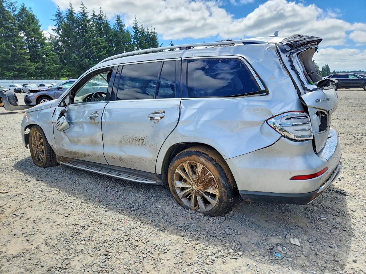 2013 Mercedes-benz Gl 450 4matic Silver vin: 4JGDF7CE9DA196077