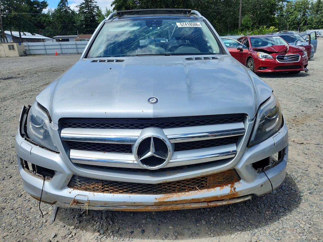 2013 Mercedes-benz Gl 450 4matic Silver vin: 4JGDF7CE9DA196077