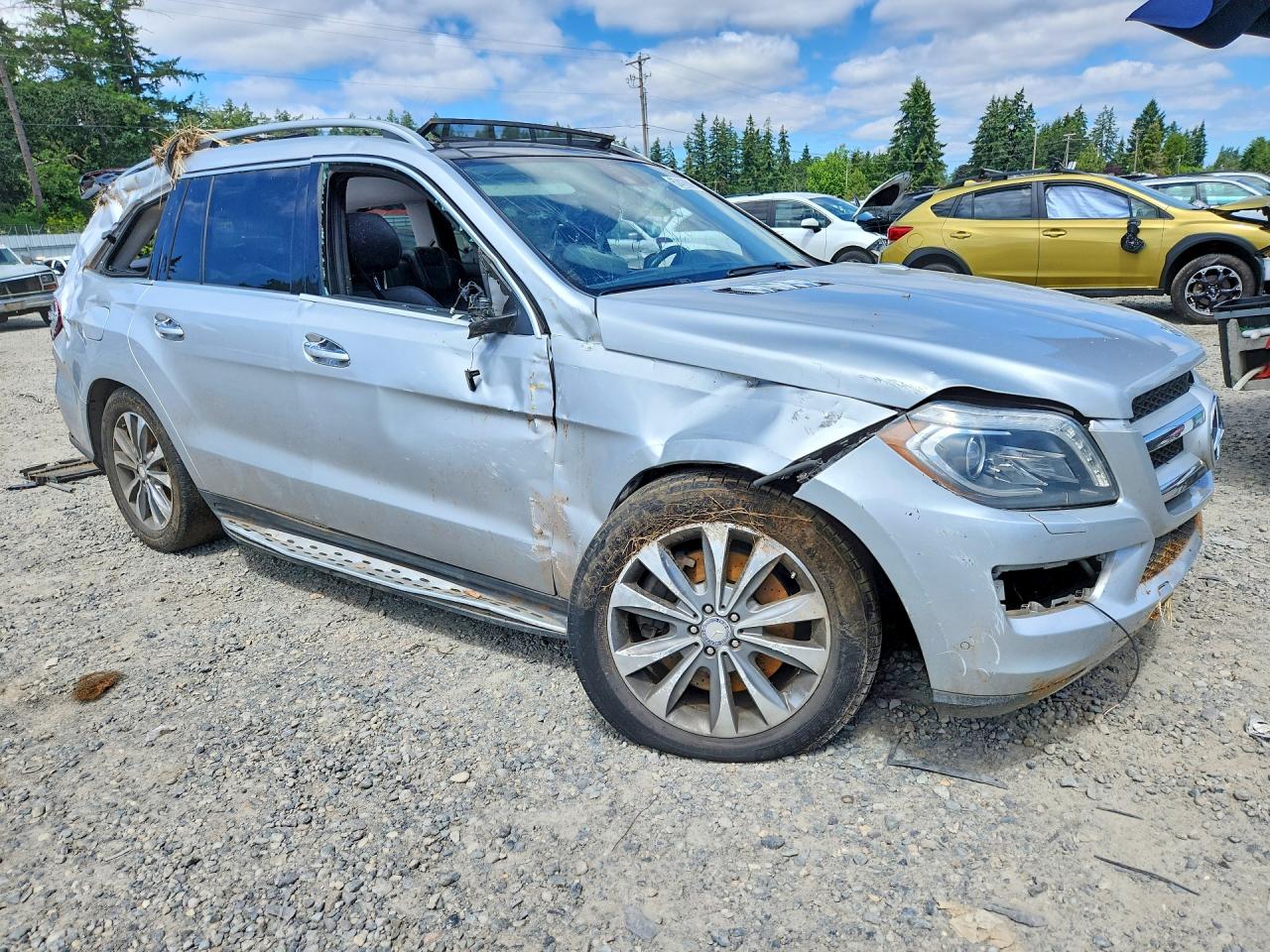 2013 Mercedes-benz Gl 450 4matic Silver vin: 4JGDF7CE9DA196077