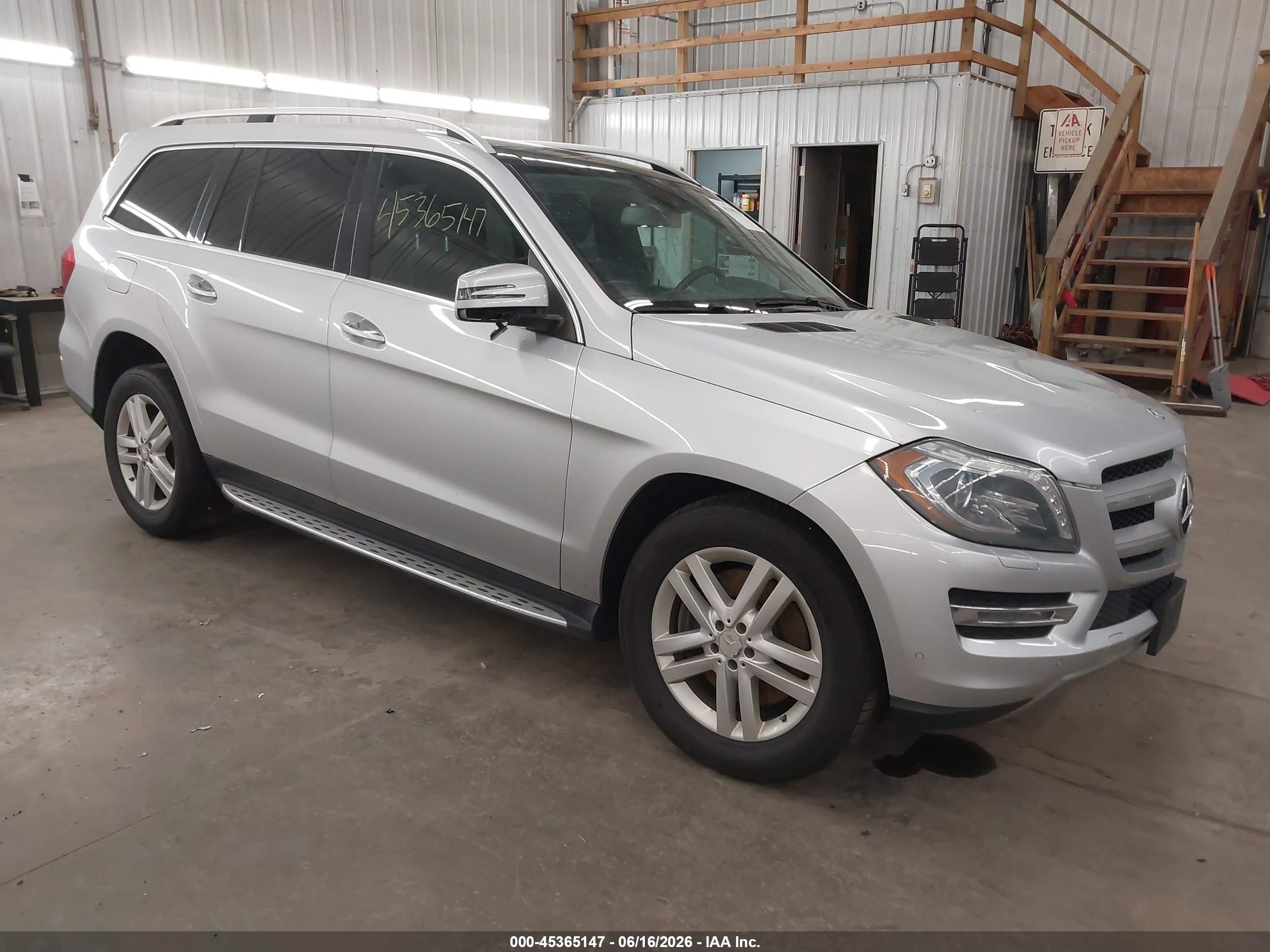 2013 Mercedes-benz Gl 450 4matic Silver vin: 4JGDF7CE9DA256424