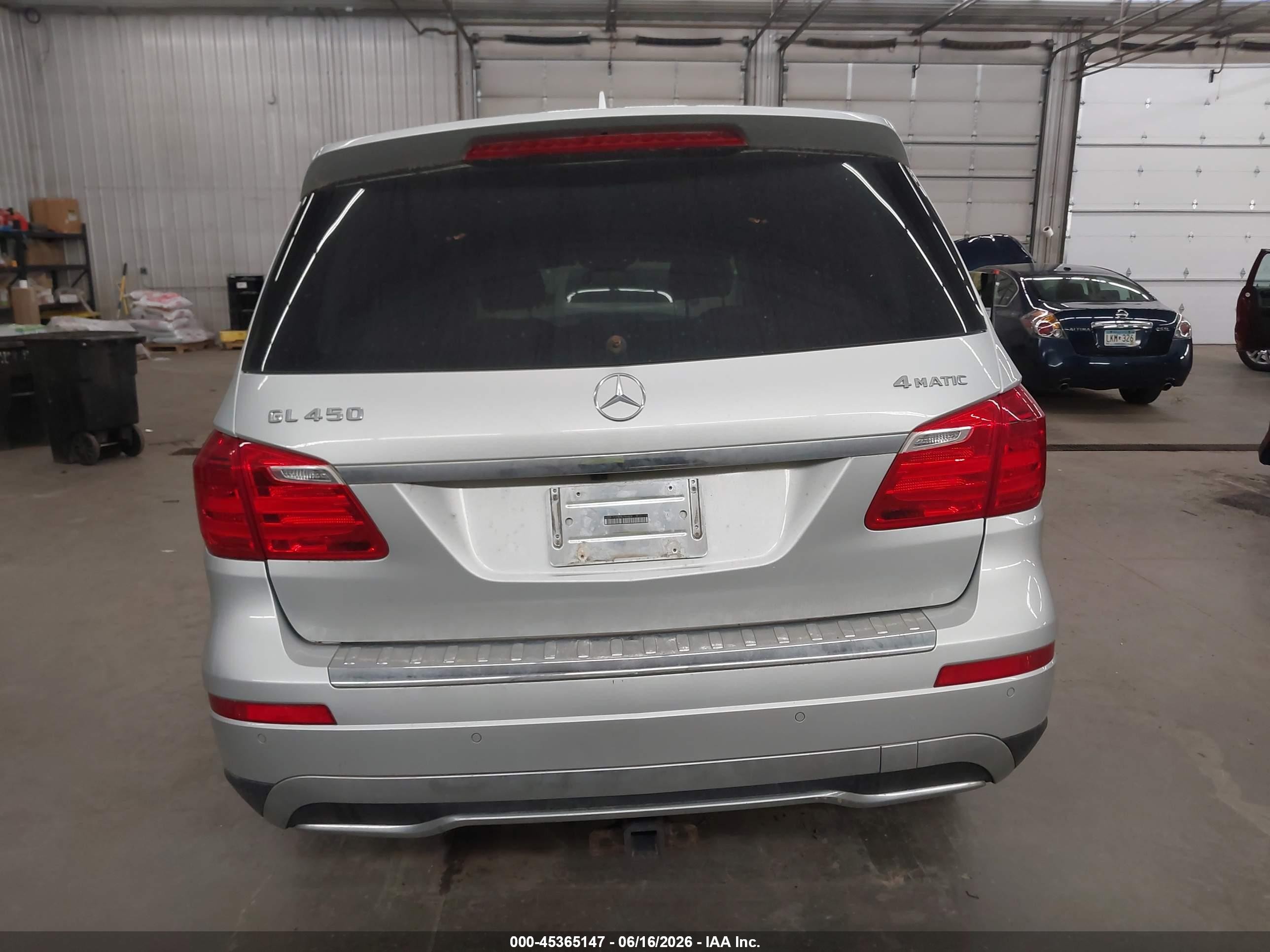 2013 Mercedes-benz Gl 450 4matic Silver vin: 4JGDF7CE9DA256424