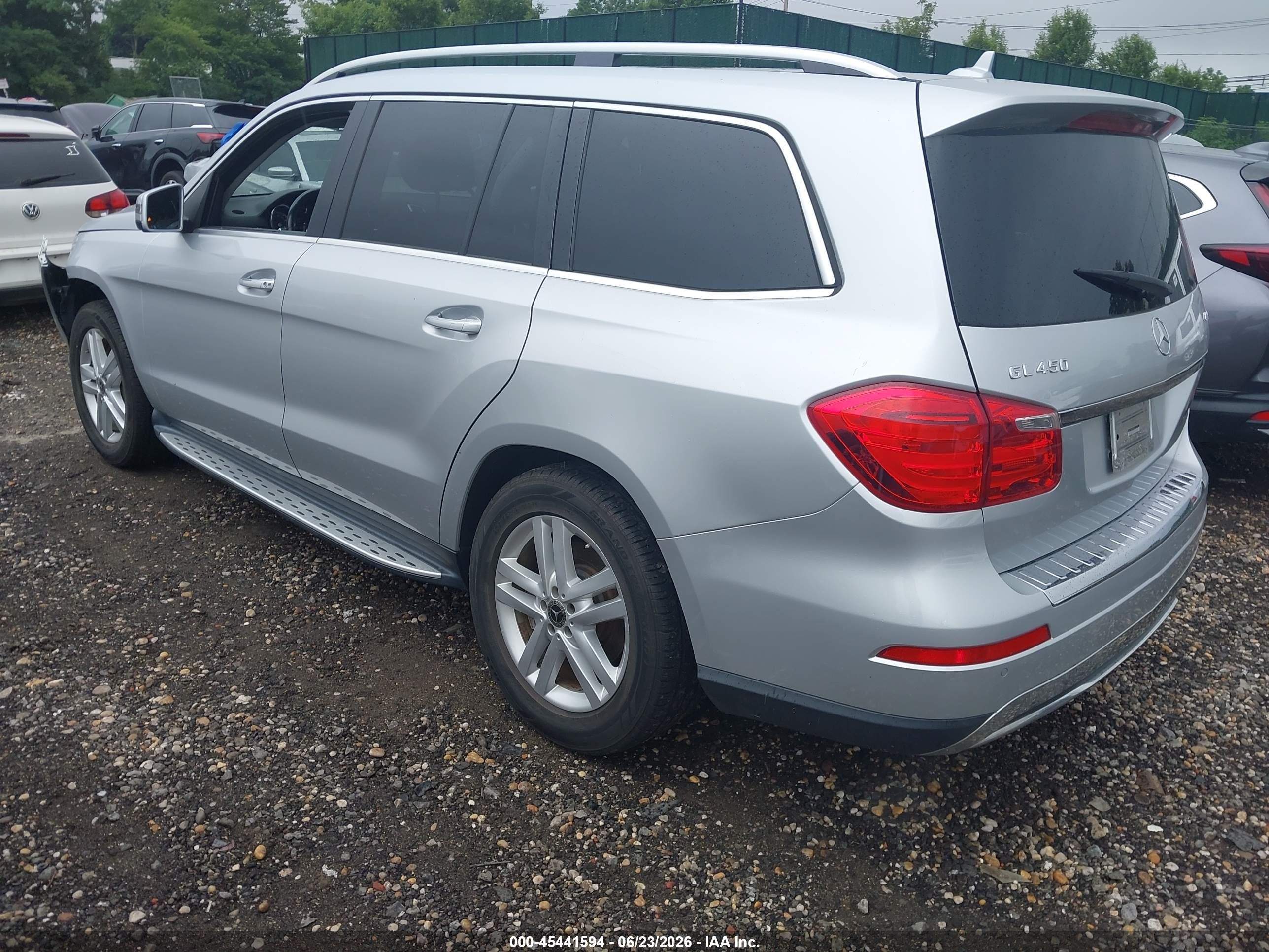 2013 Mercedes-benz Gl 450 4matic Silver vin: 4JGDF7CE9DA258061