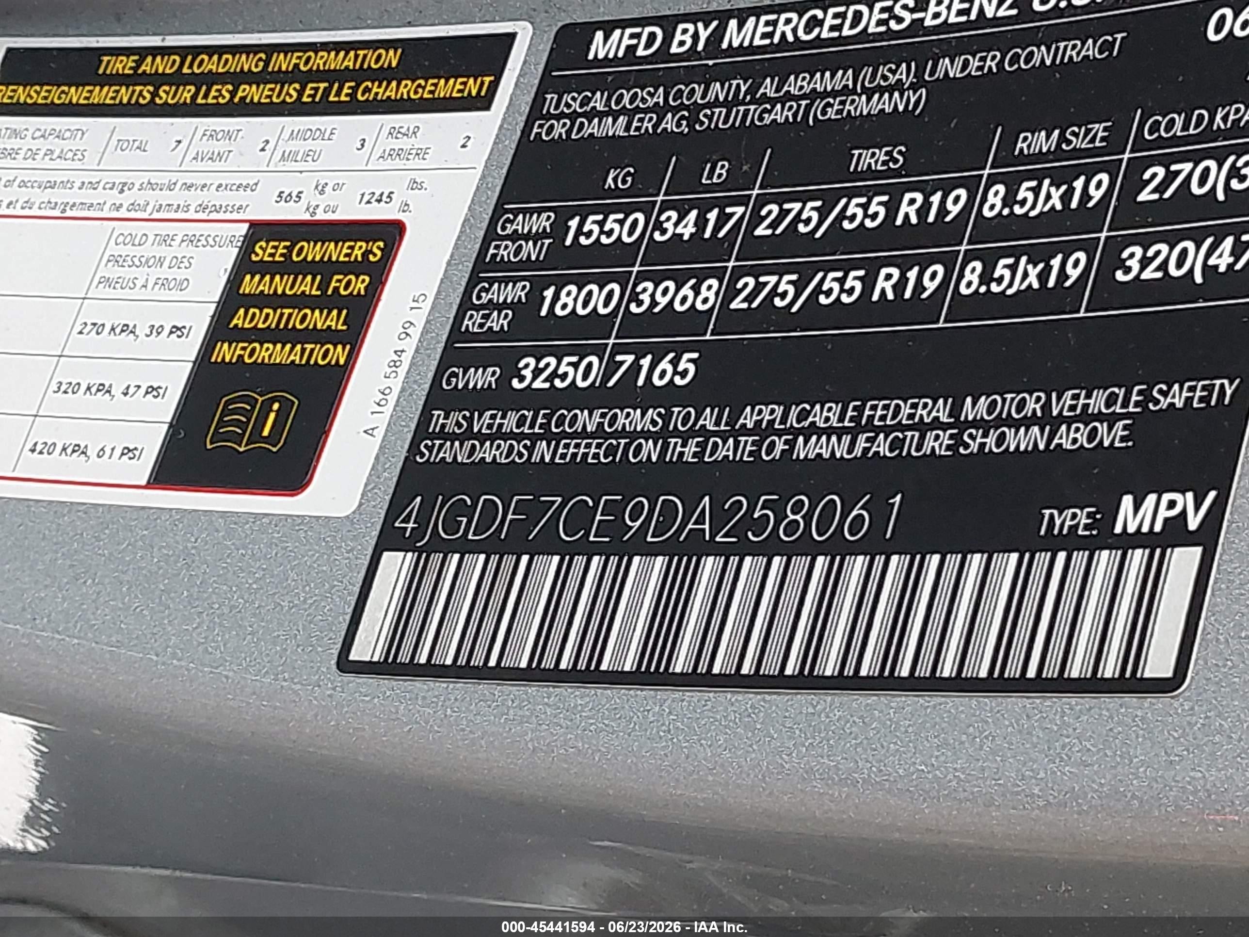 2013 Mercedes-benz Gl 450 4matic Silver vin: 4JGDF7CE9DA258061