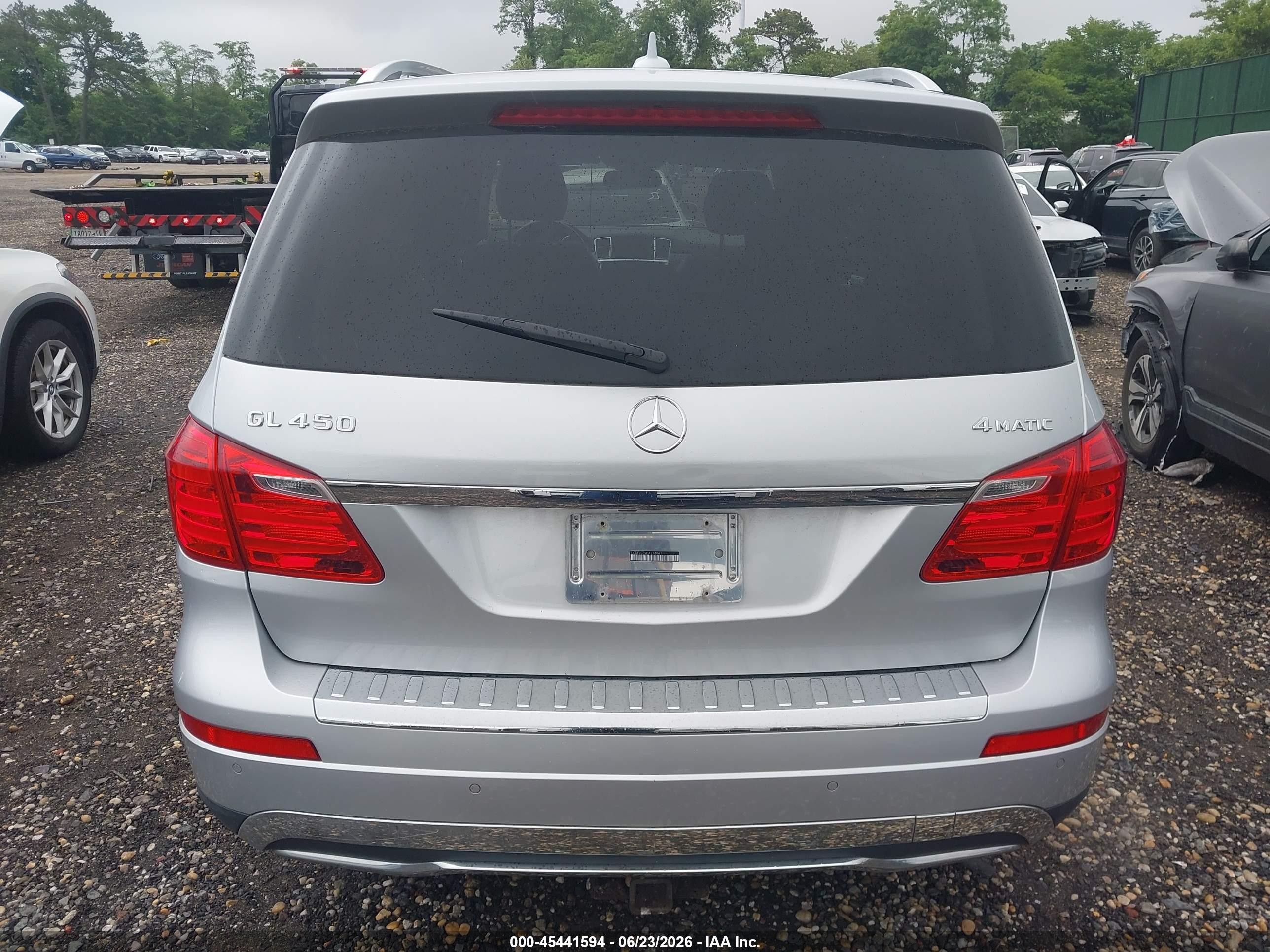 2013 Mercedes-benz Gl 450 4matic Silver vin: 4JGDF7CE9DA258061