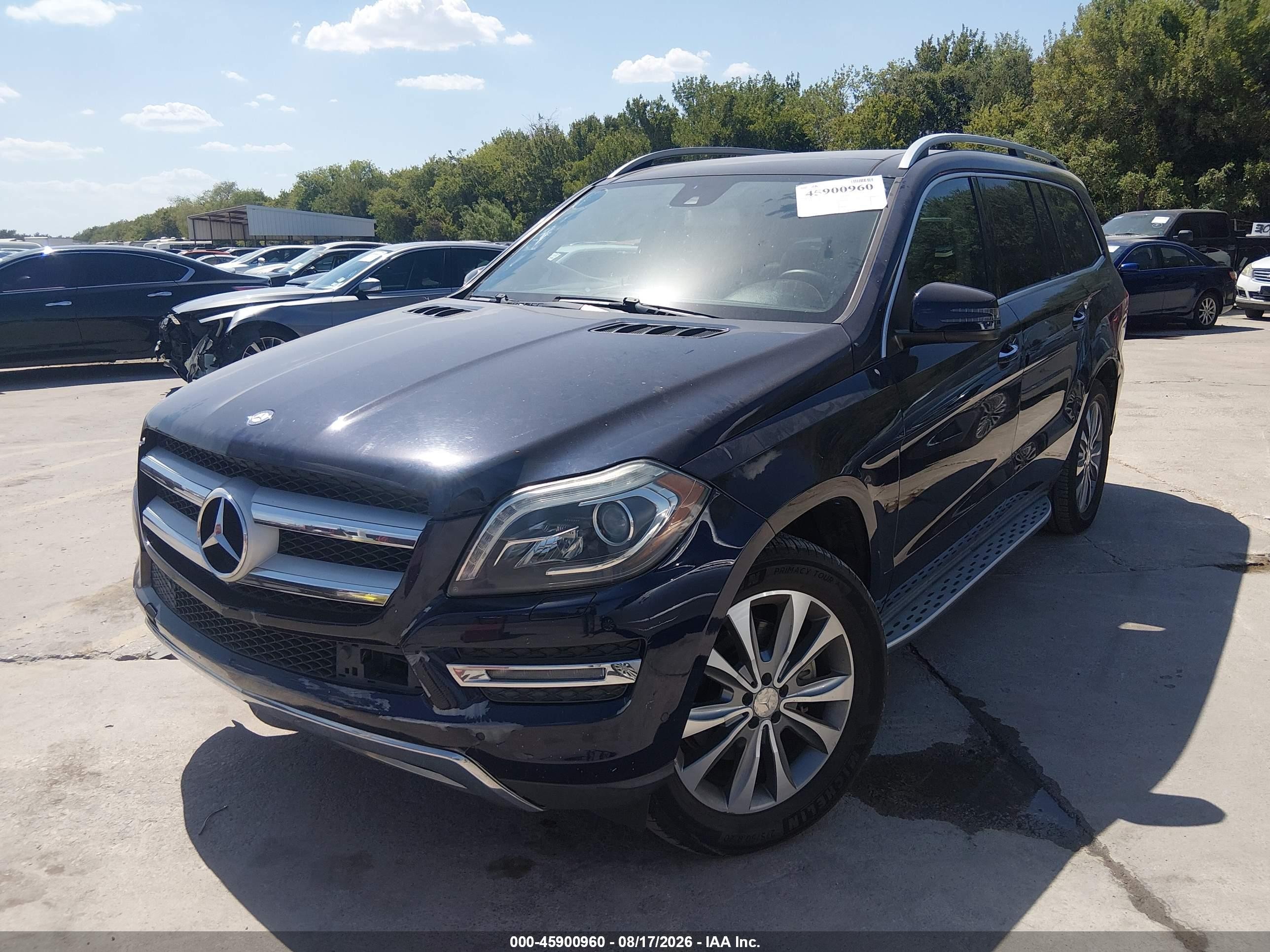 2014 Mercedes-benz Gl 450 4matic Navy vin: 4JGDF7CE9EA321287