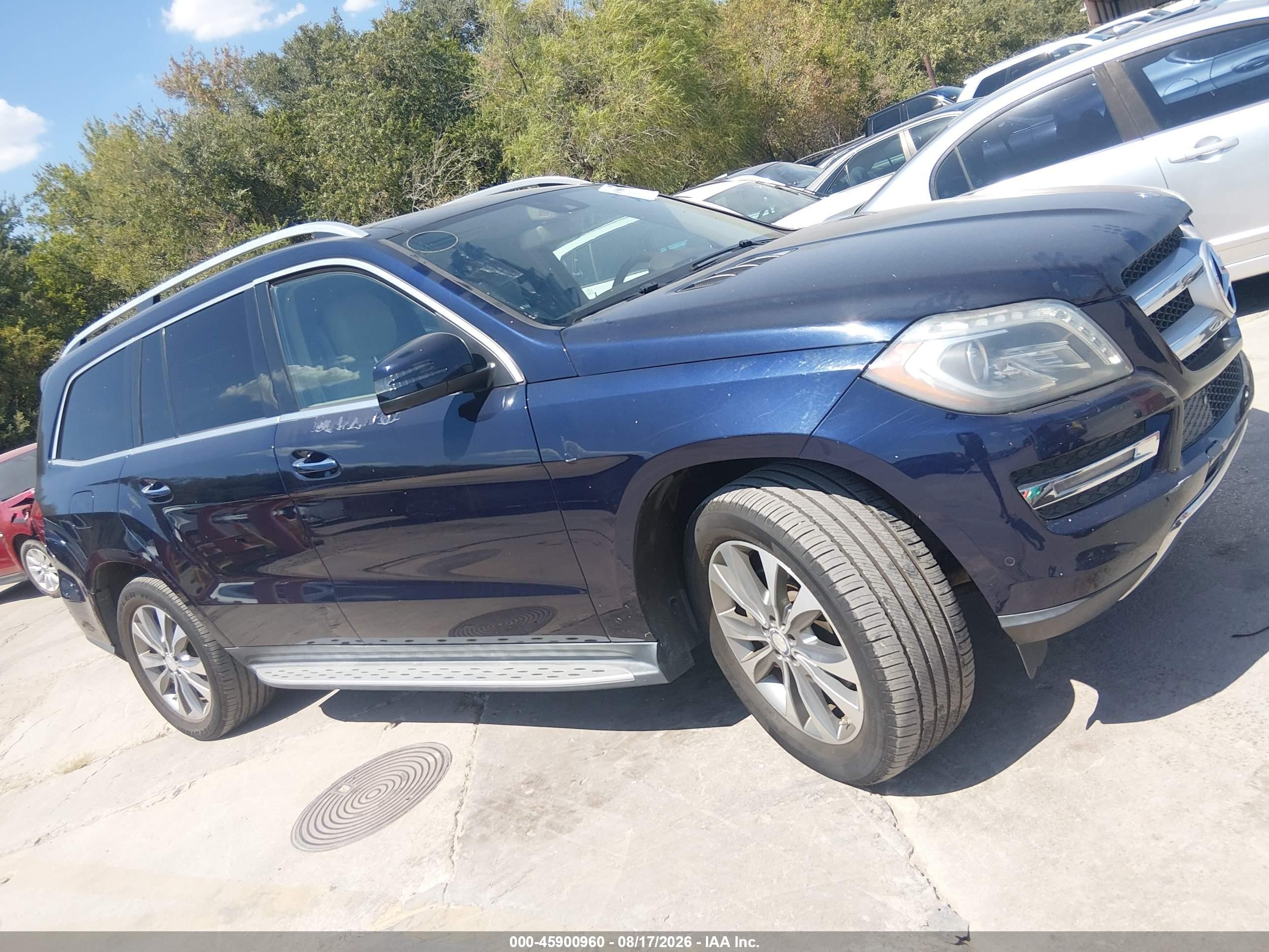 2014 Mercedes-benz Gl 450 4matic Navy vin: 4JGDF7CE9EA321287