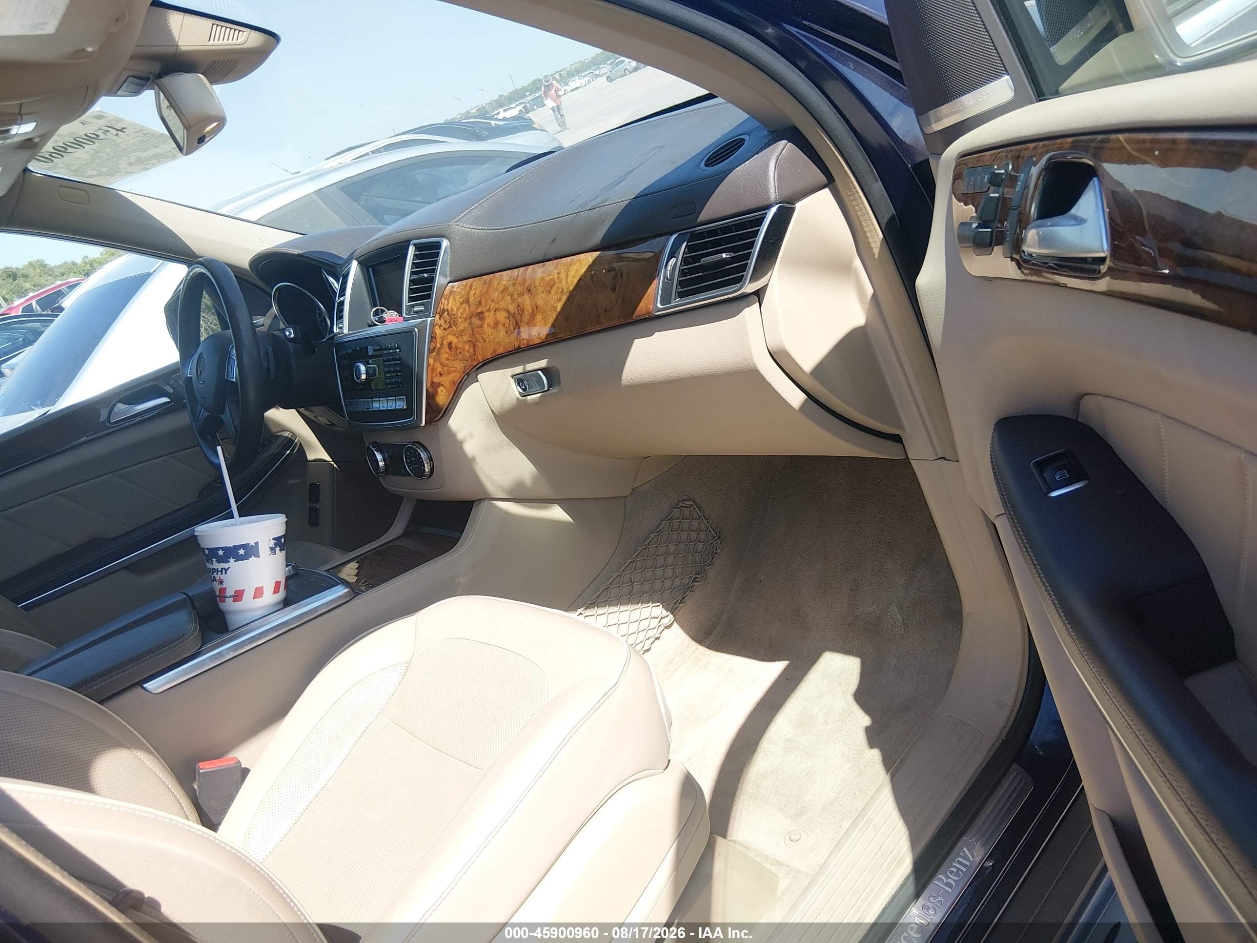2014 Mercedes-benz Gl 450 4matic Navy vin: 4JGDF7CE9EA321287
