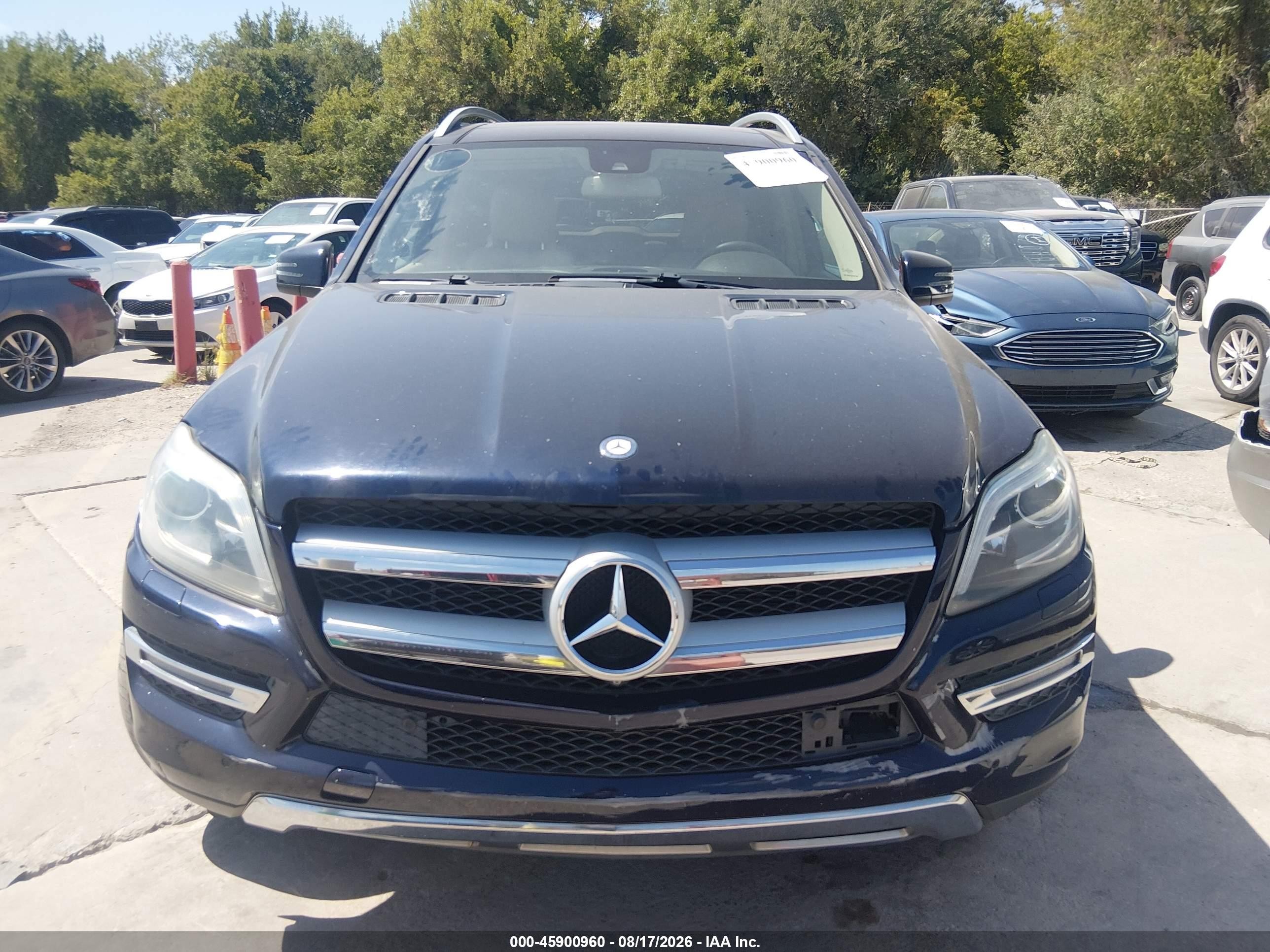 2014 Mercedes-benz Gl 450 4matic Navy vin: 4JGDF7CE9EA321287