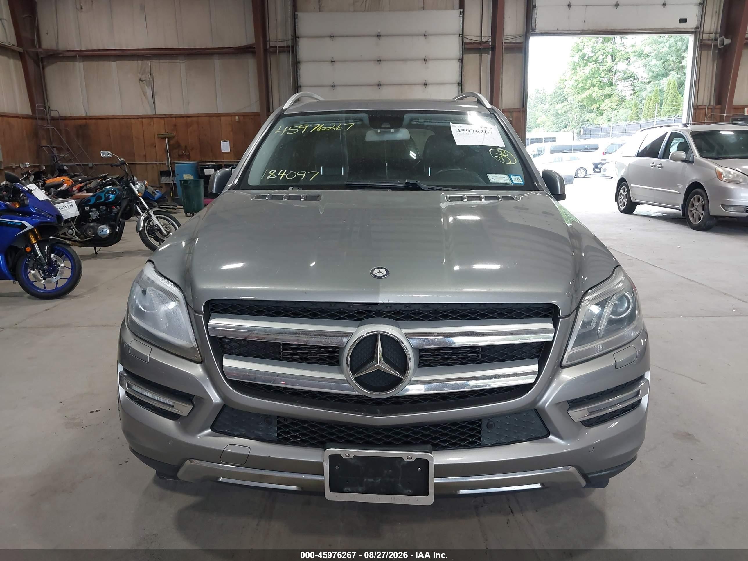 2014 Mercedes-benz Gl 450 4matic Silver vin: 4JGDF7CE9EA357657