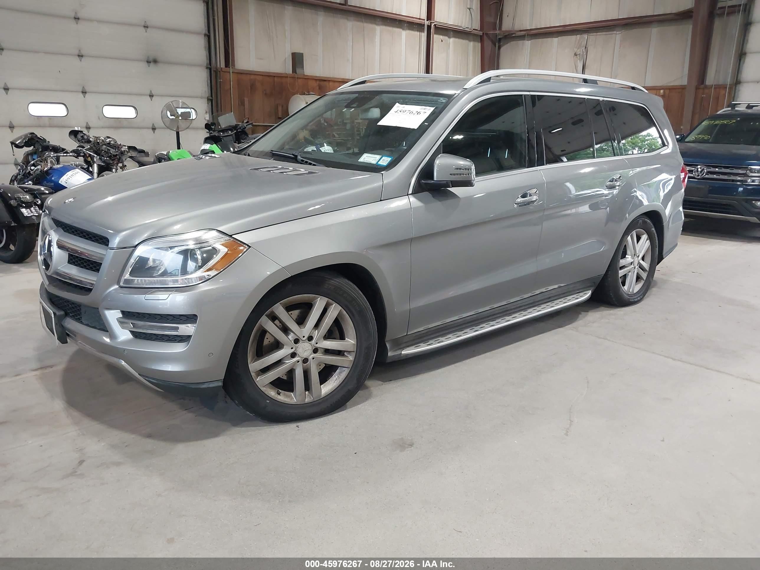 2014 Mercedes-benz Gl 450 4matic Silver vin: 4JGDF7CE9EA357657