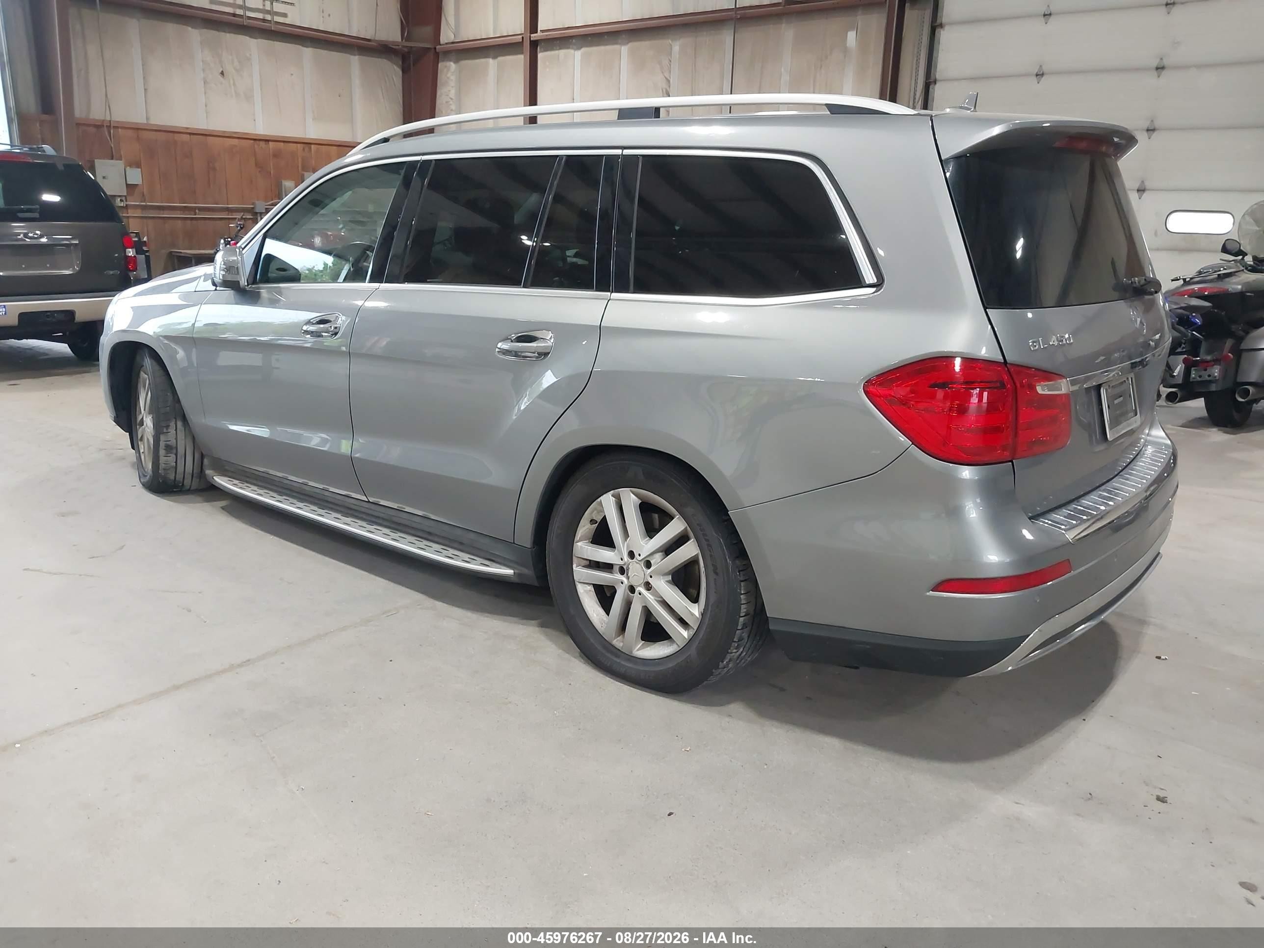 2014 Mercedes-benz Gl 450 4matic Silver vin: 4JGDF7CE9EA357657