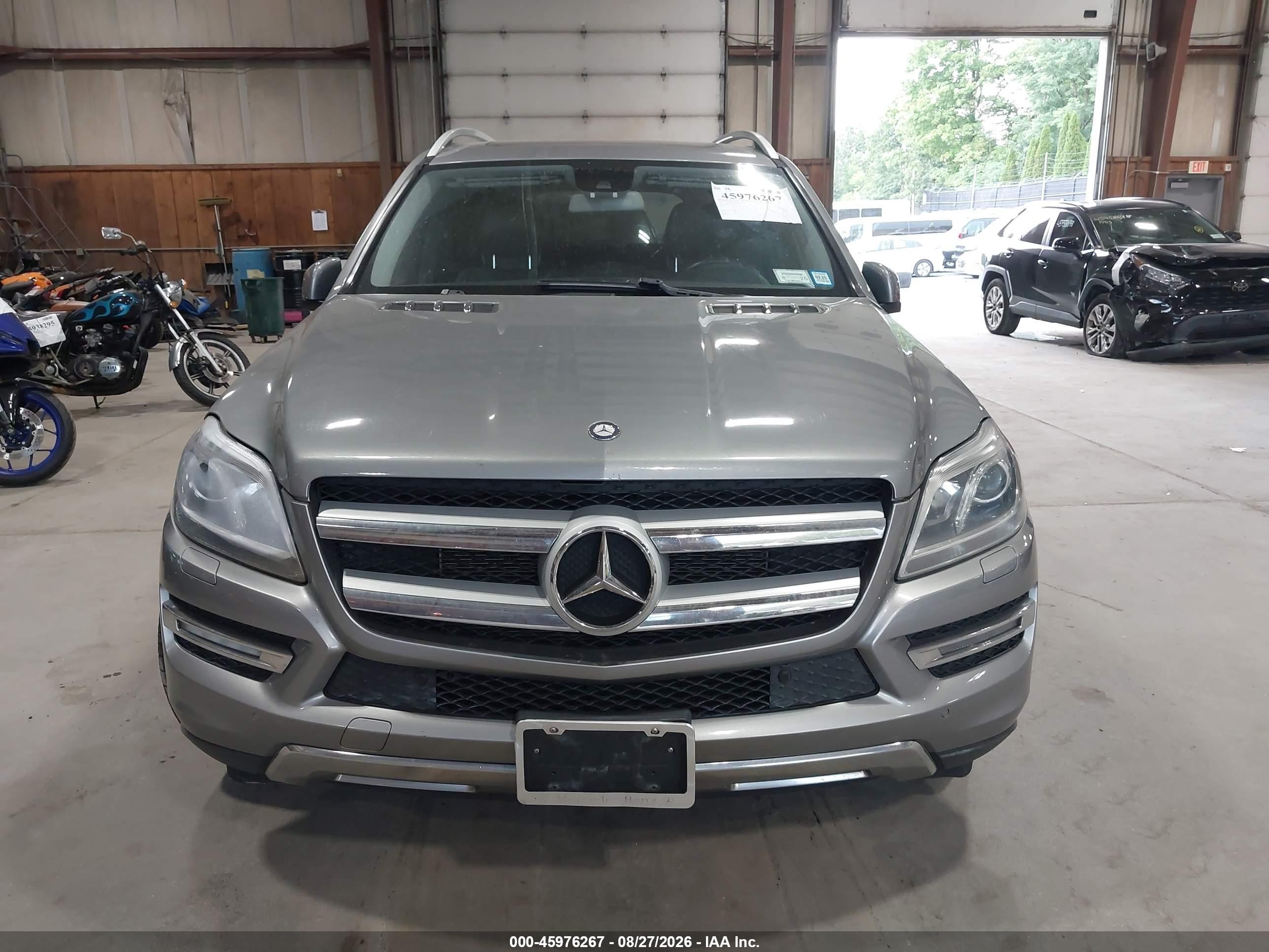 2014 Mercedes-benz Gl 450 4matic Silver vin: 4JGDF7CE9EA357657