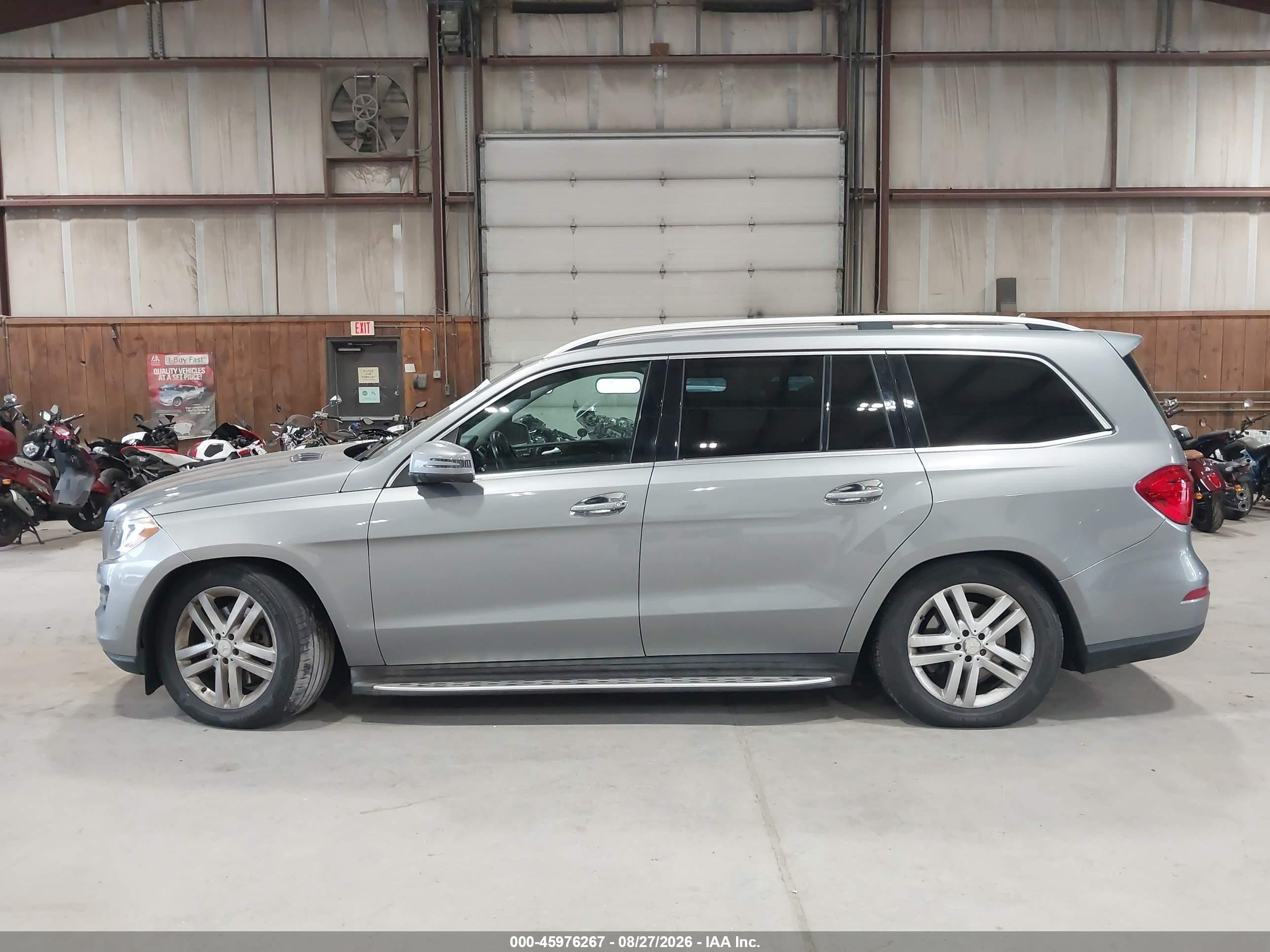 2014 Mercedes-benz Gl 450 4matic Silver vin: 4JGDF7CE9EA357657