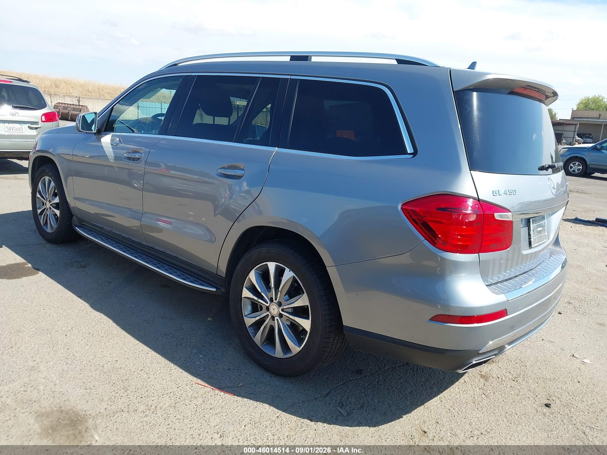 2014 Mercedes-benz Gl 450 4matic Silver vin: 4JGDF7CE9EA401141