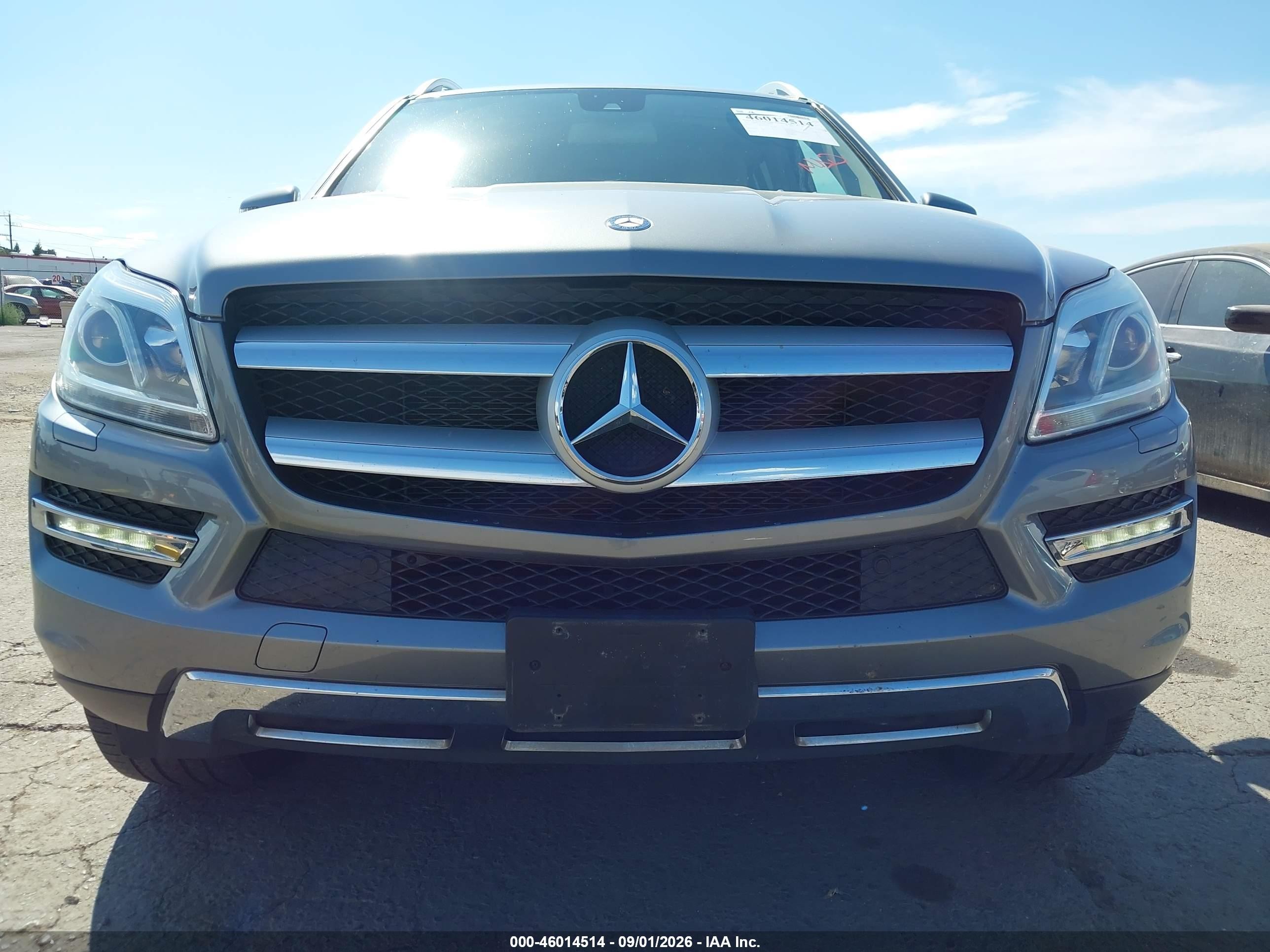 2014 Mercedes-benz Gl 450 4matic Silver vin: 4JGDF7CE9EA401141