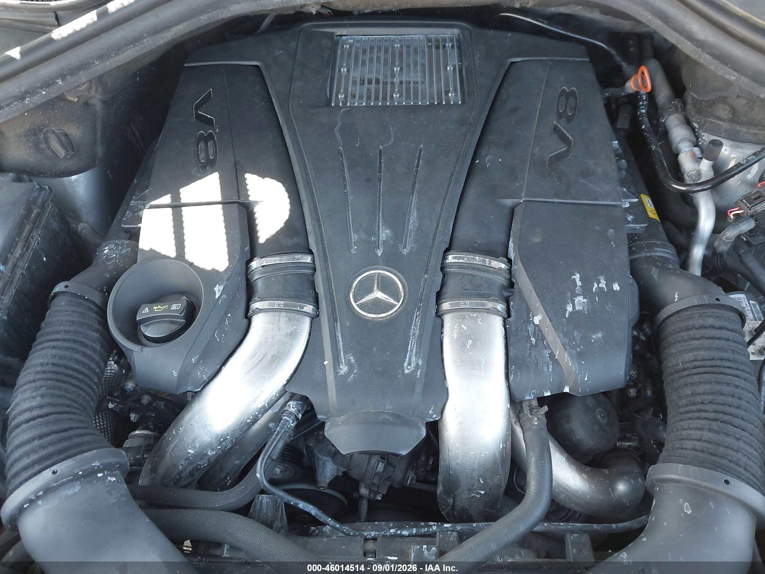 2014 Mercedes-benz Gl 450 4matic Silver vin: 4JGDF7CE9EA401141