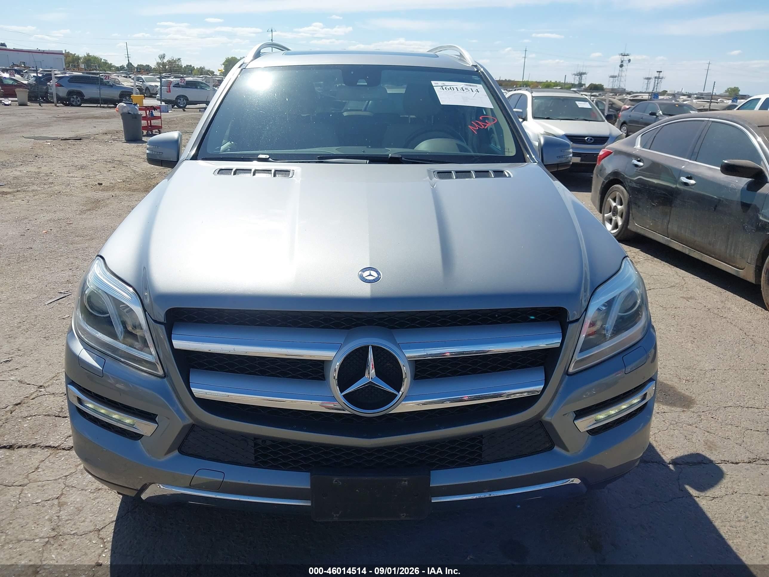 2014 Mercedes-benz Gl 450 4matic Silver vin: 4JGDF7CE9EA401141