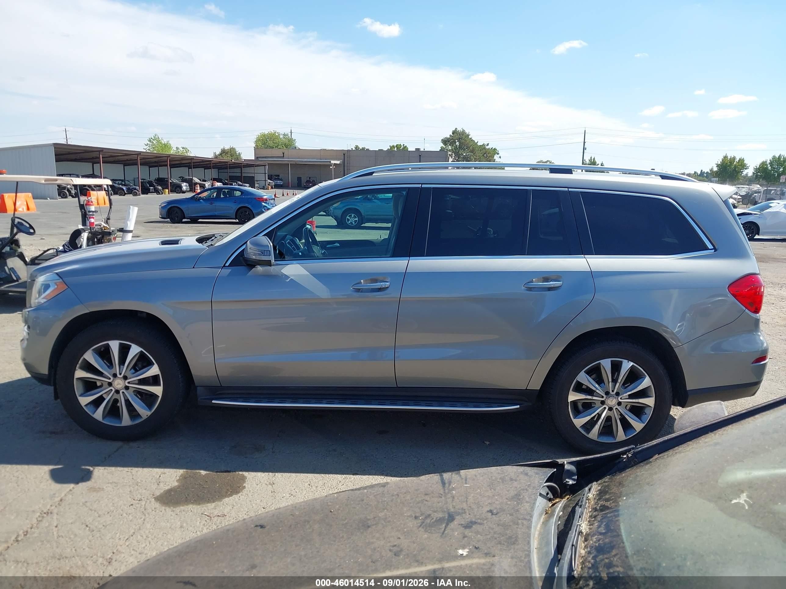 2014 Mercedes-benz Gl 450 4matic Silver vin: 4JGDF7CE9EA401141