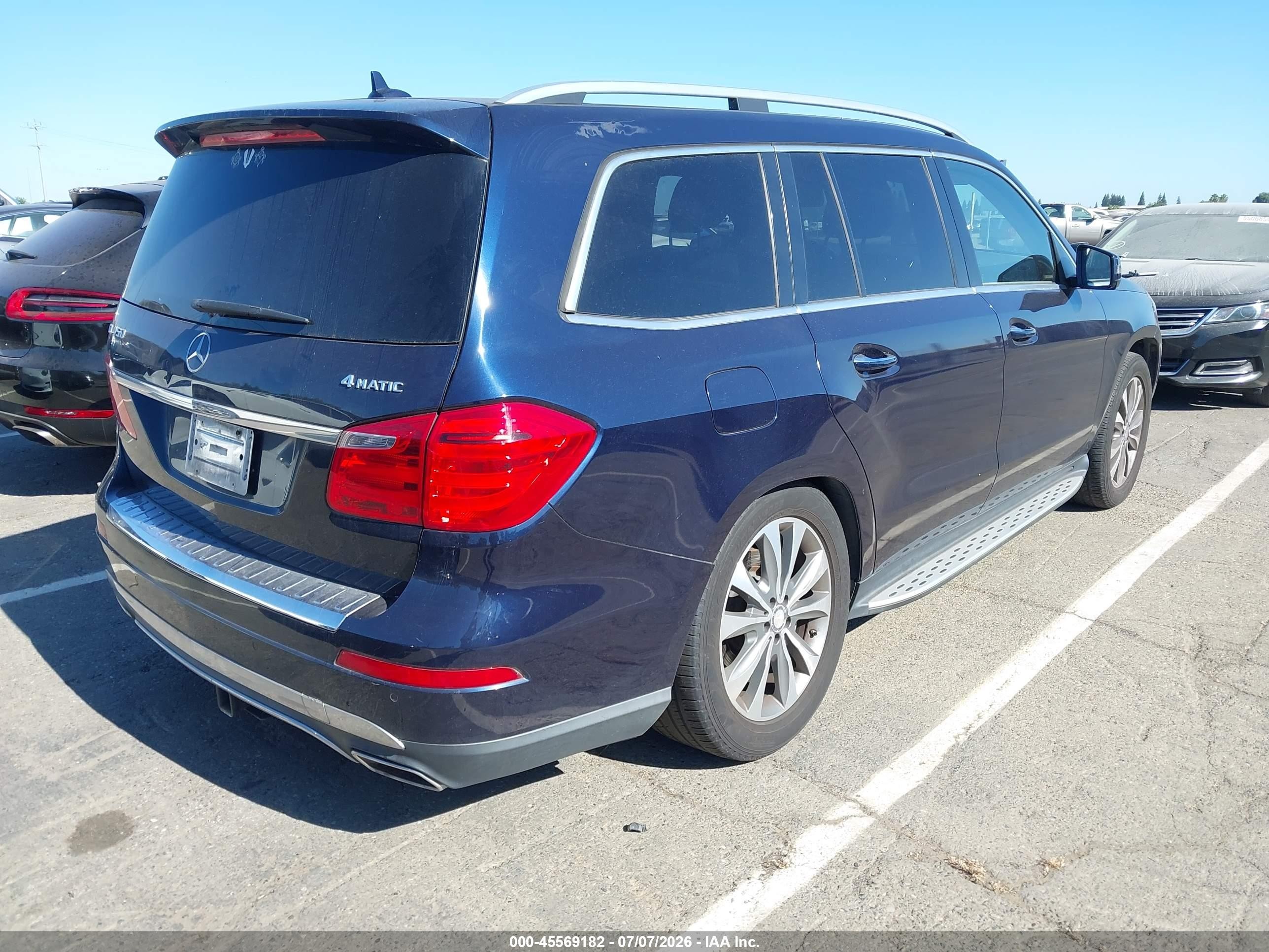 2014 Mercedes-benz Gl 450 4matic Black vin: 4JGDF7CE9EA405755