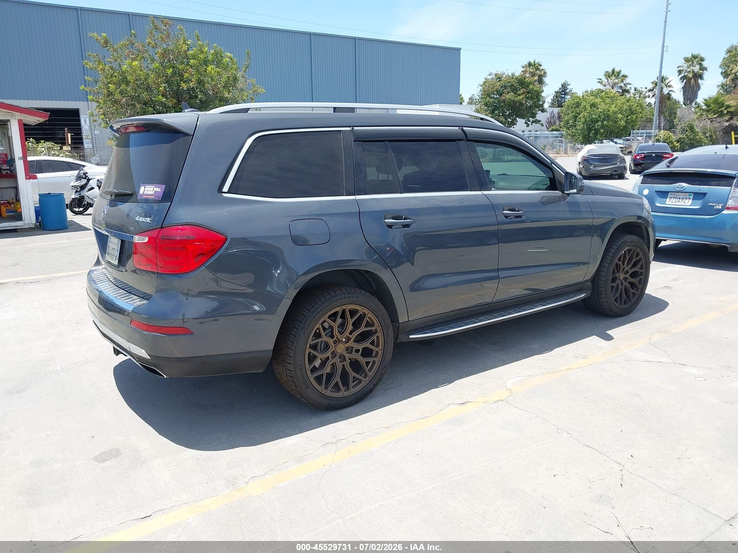 2014 Mercedes-benz Gl 450 4matic Gray vin: 4JGDF7CE9EA433748