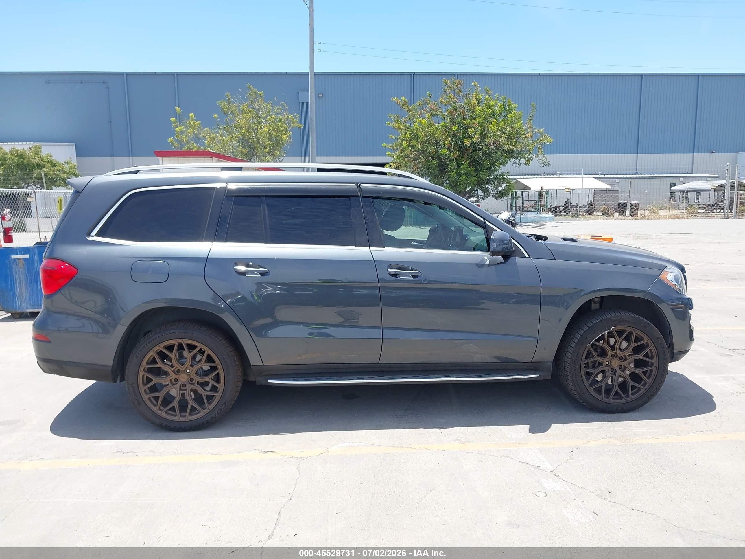 2014 Mercedes-benz Gl 450 4matic Gray vin: 4JGDF7CE9EA433748