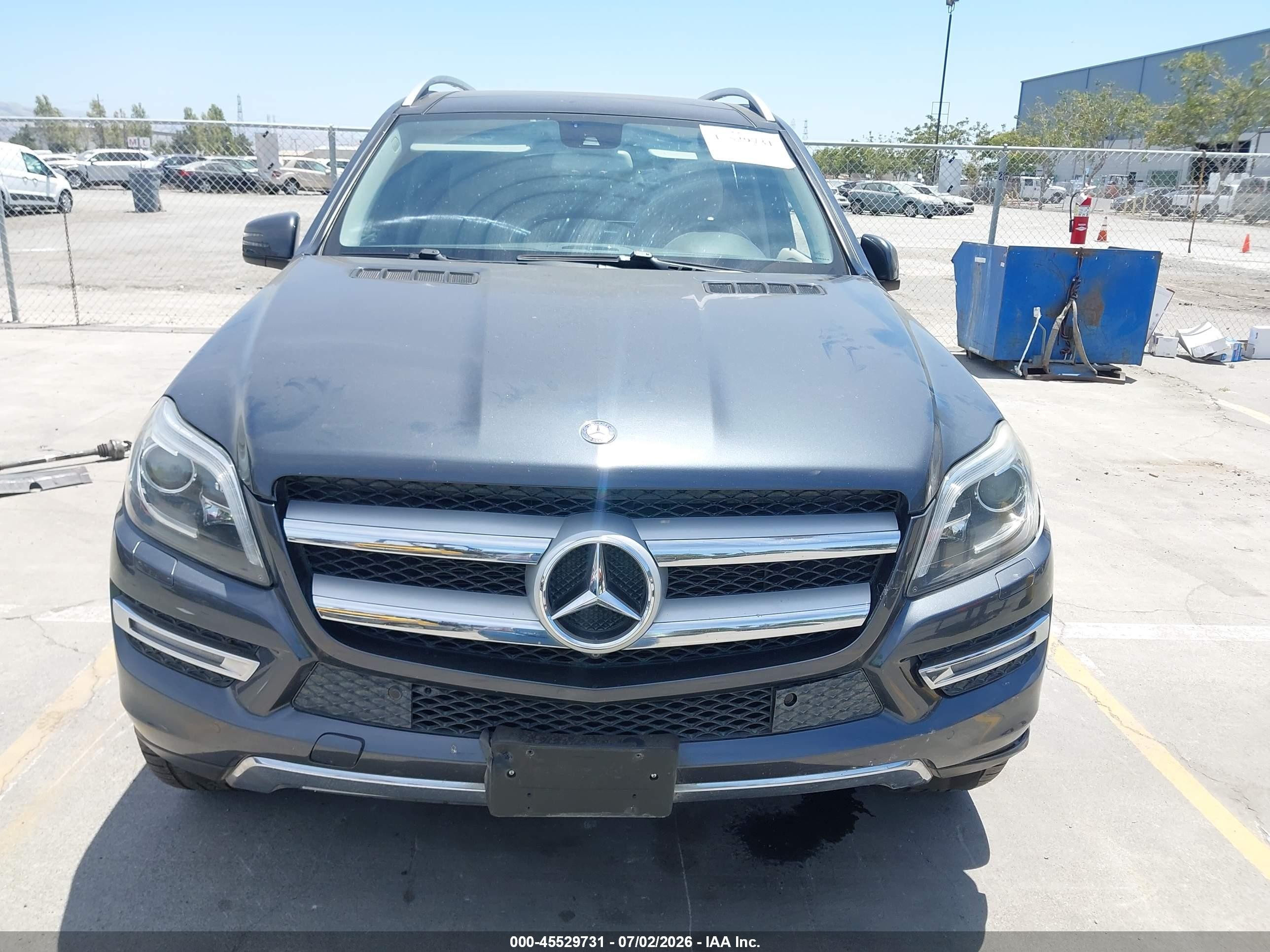 2014 Mercedes-benz Gl 450 4matic Gray vin: 4JGDF7CE9EA433748