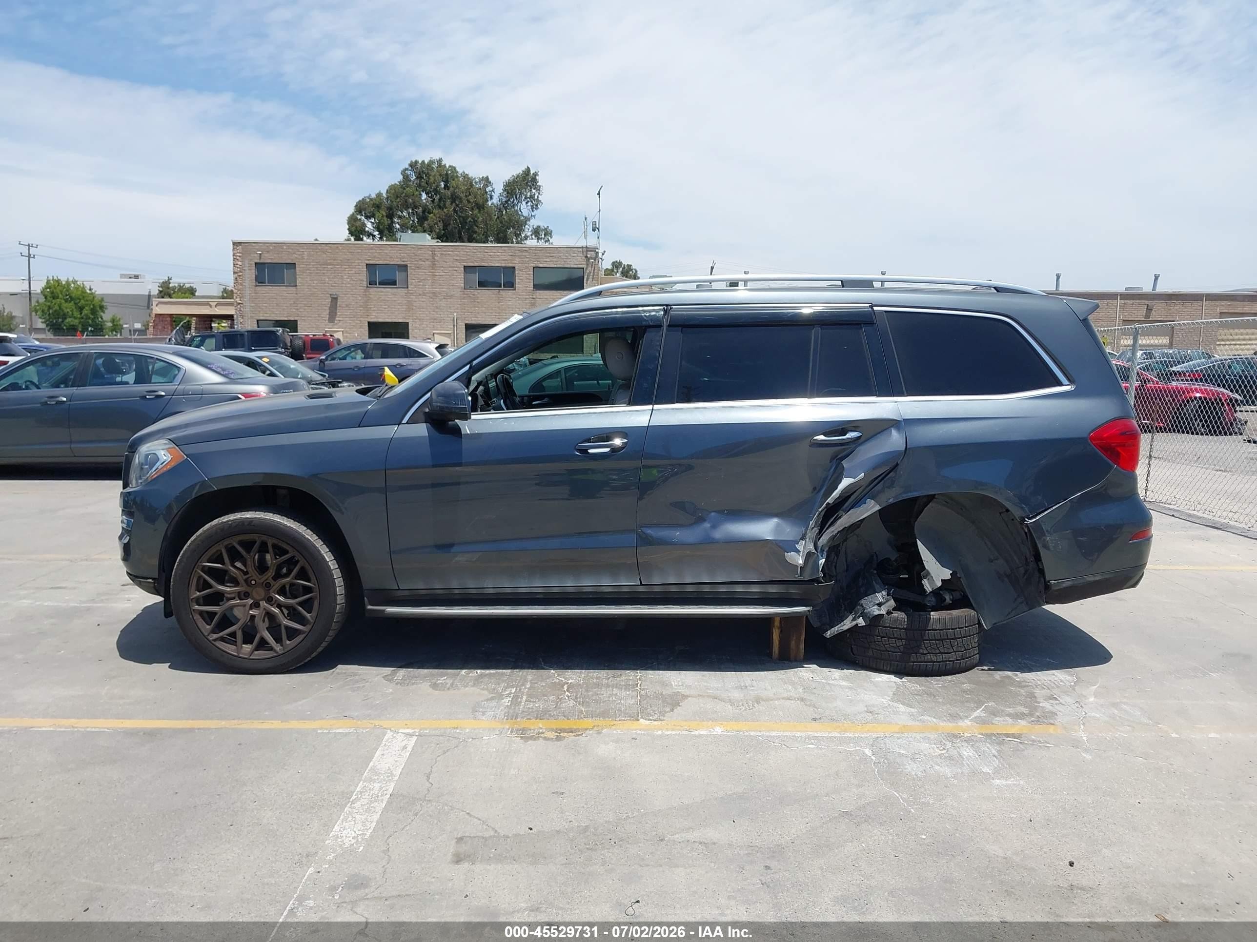 2014 Mercedes-benz Gl 450 4matic Gray vin: 4JGDF7CE9EA433748
