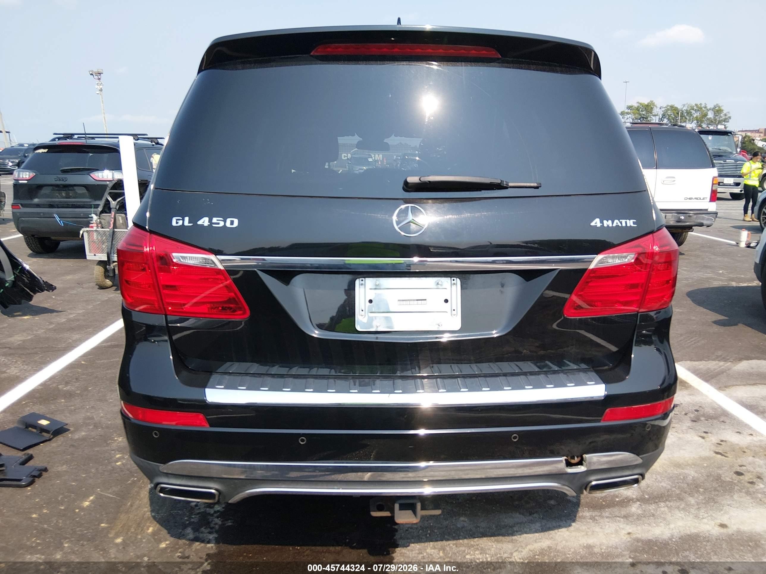 2014 Mercedes-benz Gl 450 4matic Black vin: 4JGDF7CE9EA438030