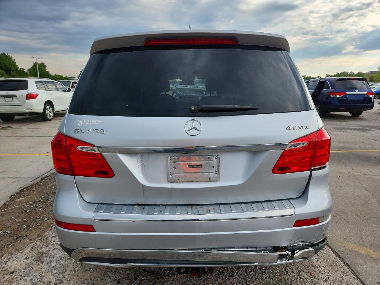 2013 Mercedes-benz Gl 450 4matic Серебряный vin: 4JGDF7CEXDA101641