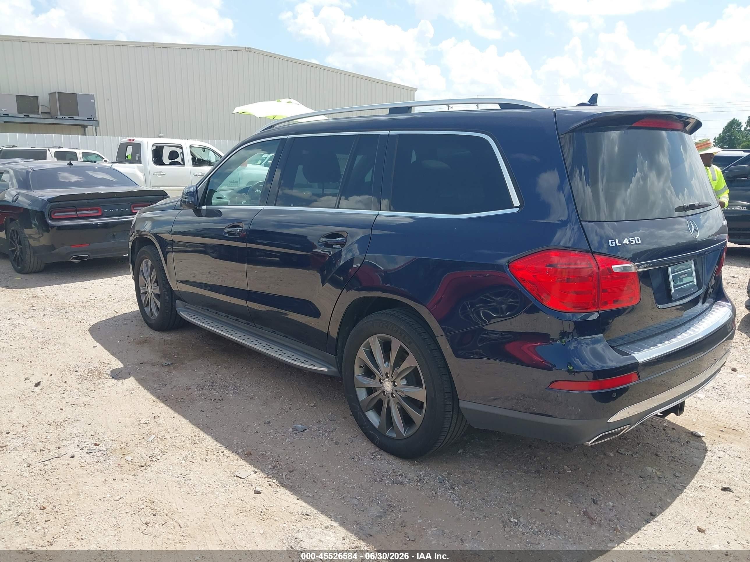 2013 Mercedes-benz Gl 450 4matic Blue vin: 4JGDF7CEXDA224694