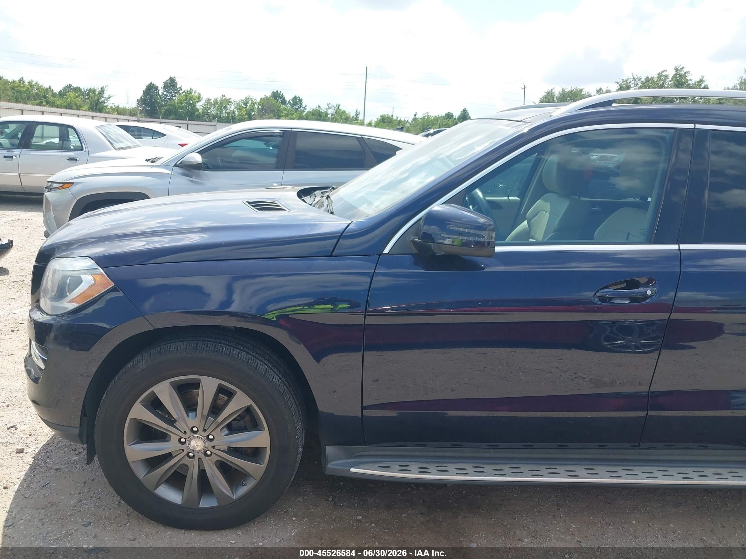 2013 Mercedes-benz Gl 450 4matic Blue vin: 4JGDF7CEXDA224694