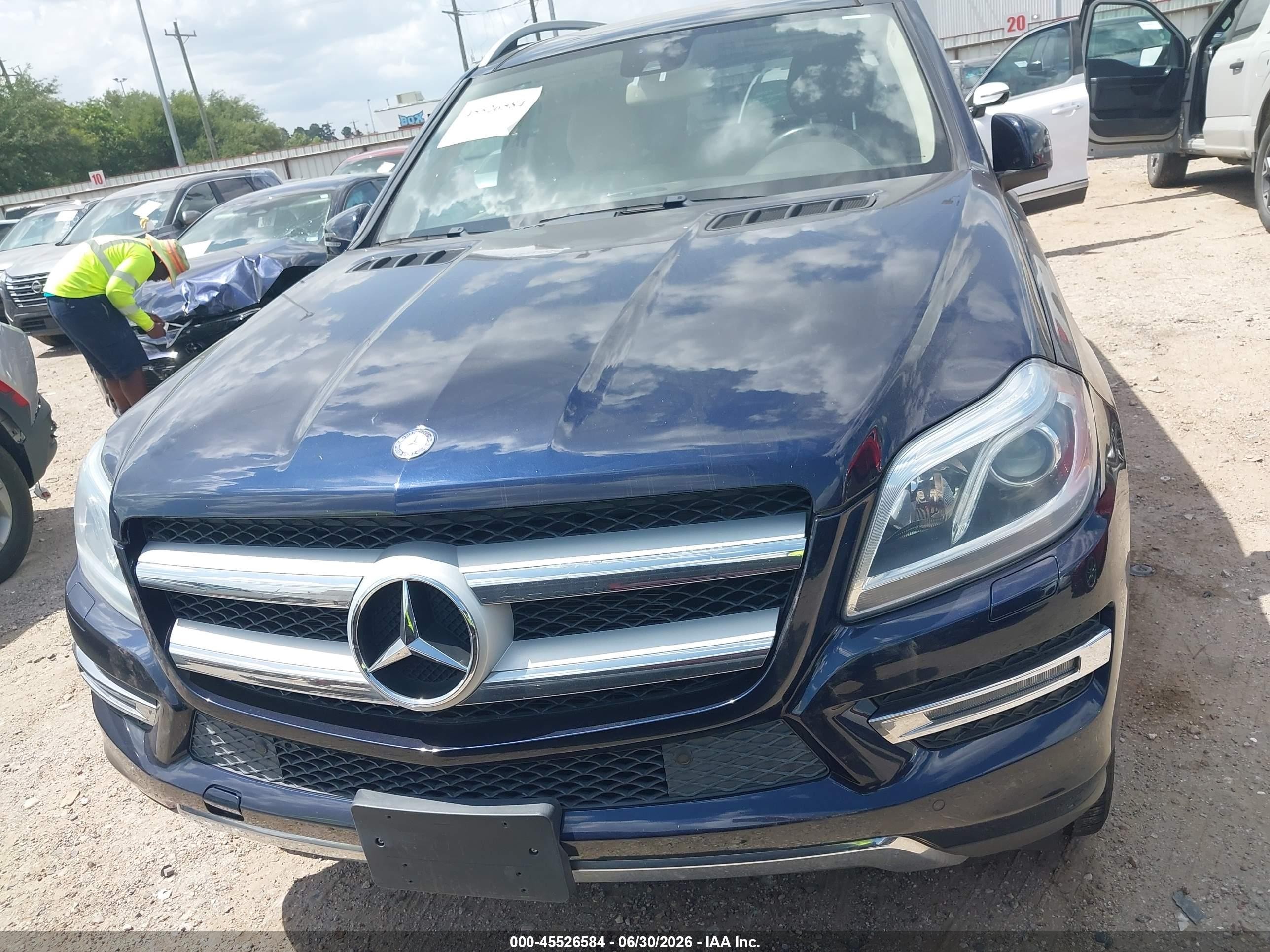 2013 Mercedes-benz Gl 450 4matic Blue vin: 4JGDF7CEXDA224694