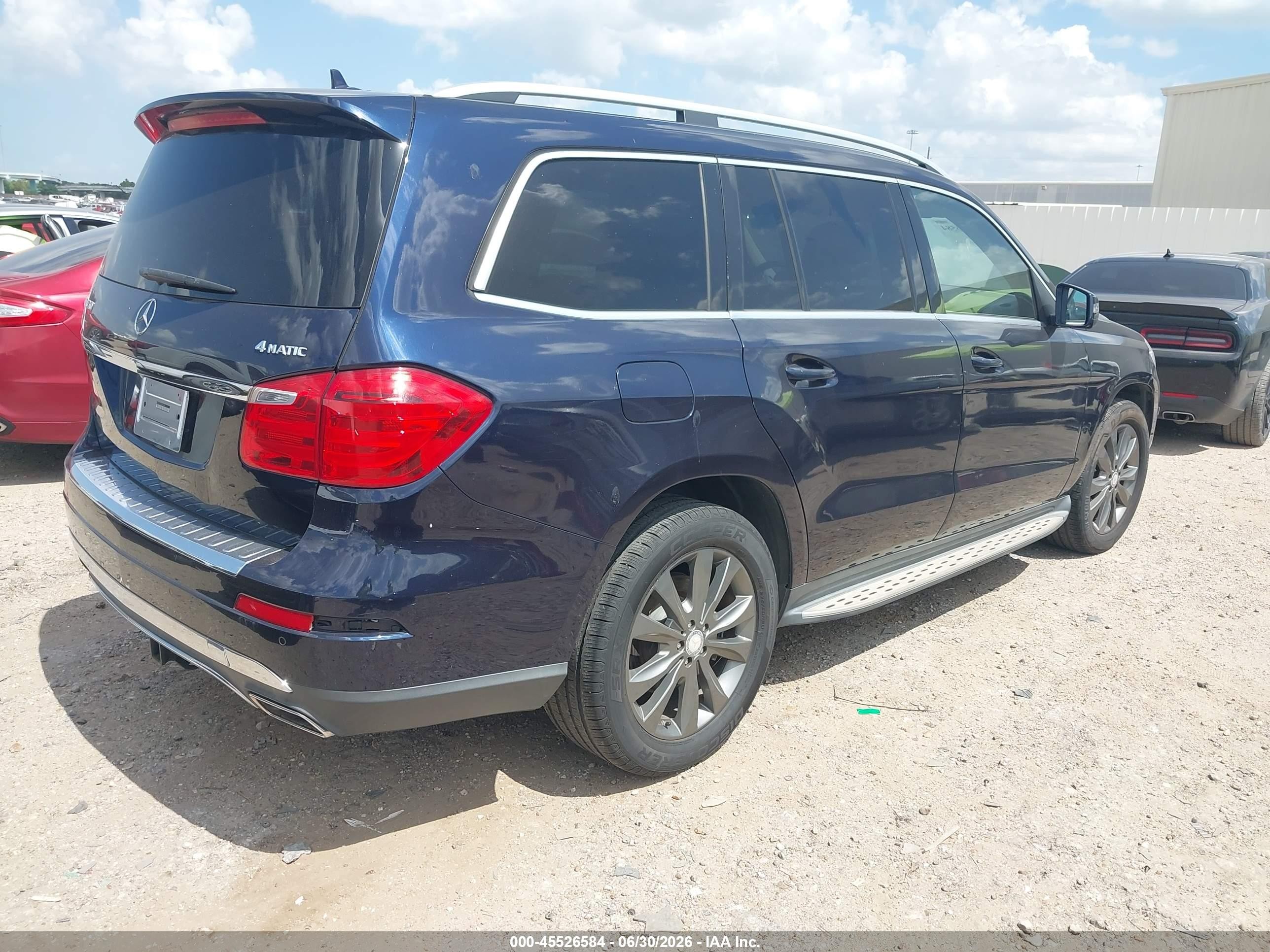 2013 Mercedes-benz Gl 450 4matic Blue vin: 4JGDF7CEXDA224694