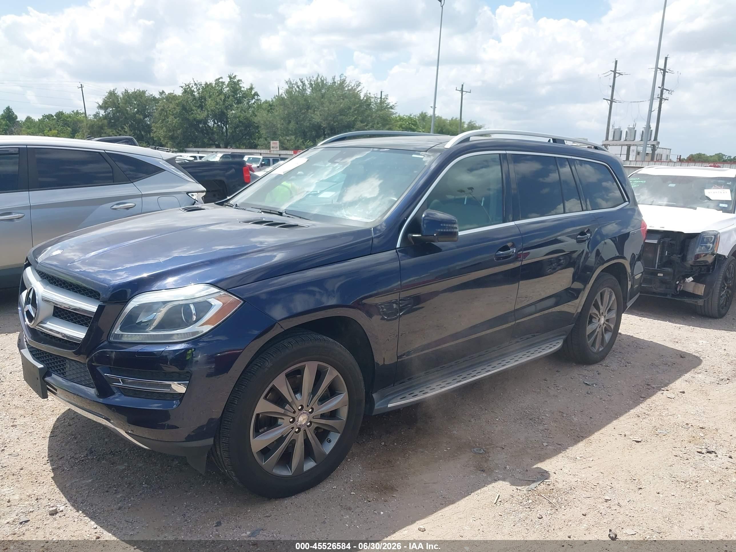 2013 Mercedes-benz Gl 450 4matic Blue vin: 4JGDF7CEXDA224694