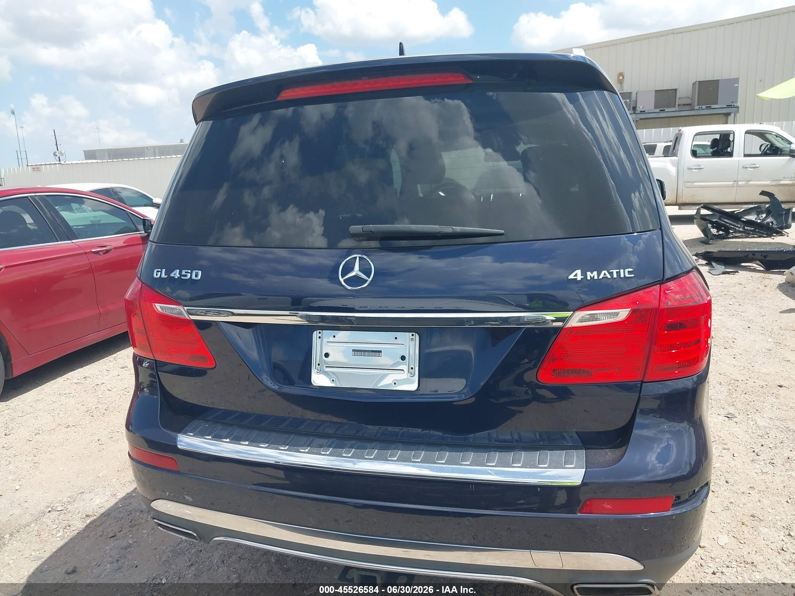 2013 Mercedes-benz Gl 450 4matic Blue vin: 4JGDF7CEXDA224694