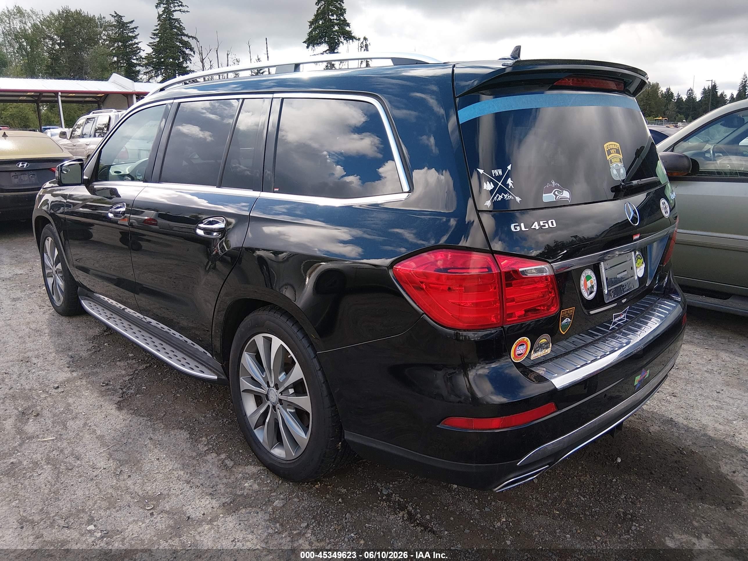 2013 Mercedes-benz Gl 450 4matic Black vin: 4JGDF7CEXDA231628